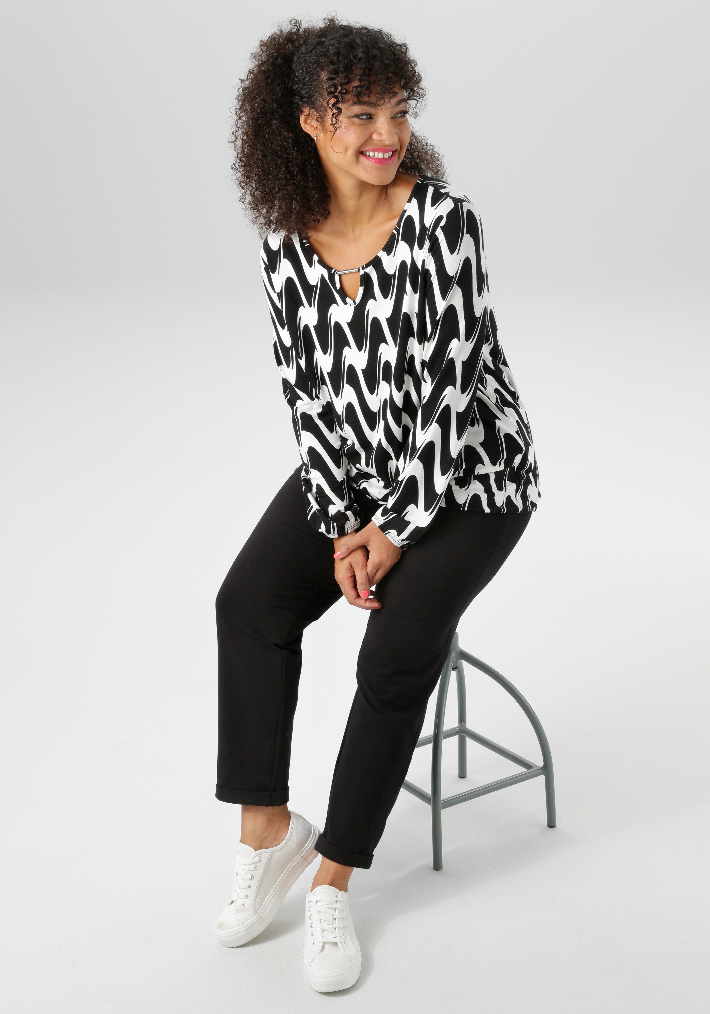 Aniston PLUS Shirt met lange mouwen