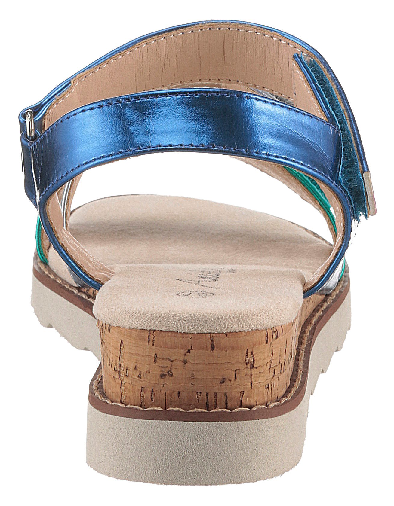 Aniston SHOES Sleehaksandaaltjes , sandaal, zomerschoen, klittenbandschoen, metallic-look - nieuwe collectie