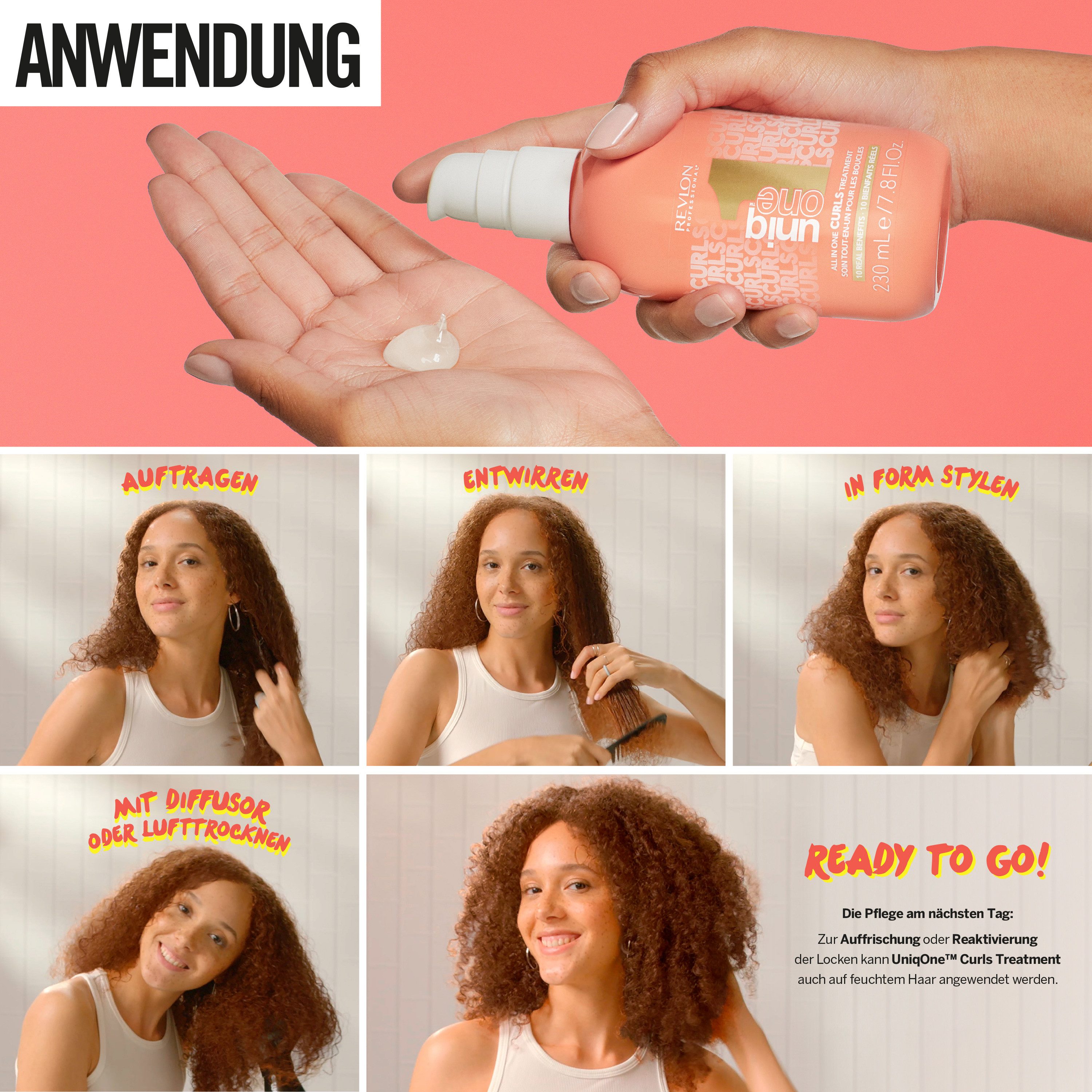 REVLON PROFESSIONAL Leave-in verzorging All In One Curls Hair Treatment 230 ml (1-delig)