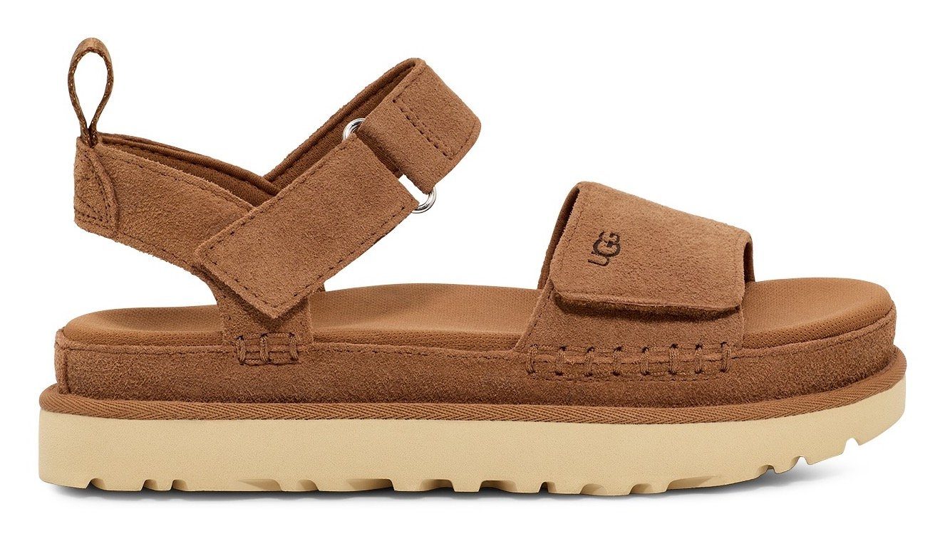 UGG Plateausandalen W GOLDENSTAR , plateausandaal, sandaal met klittenbandsluiting