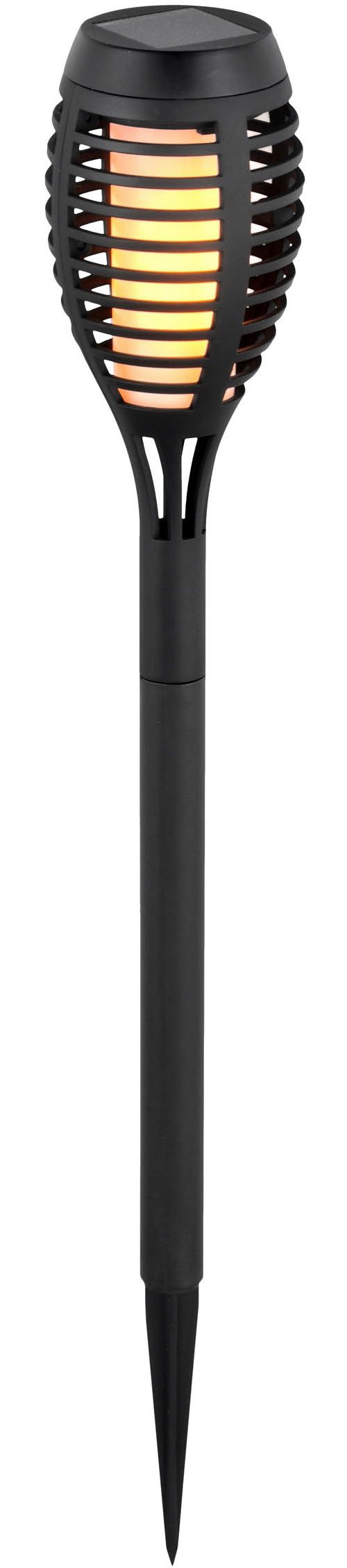 näve Led-solarlamp Fanilo 5-lamps hanglamp in zwart: elegant, minimalistisch metalen design, perfect boven eettafels of keukeneilanden (5 stuks)