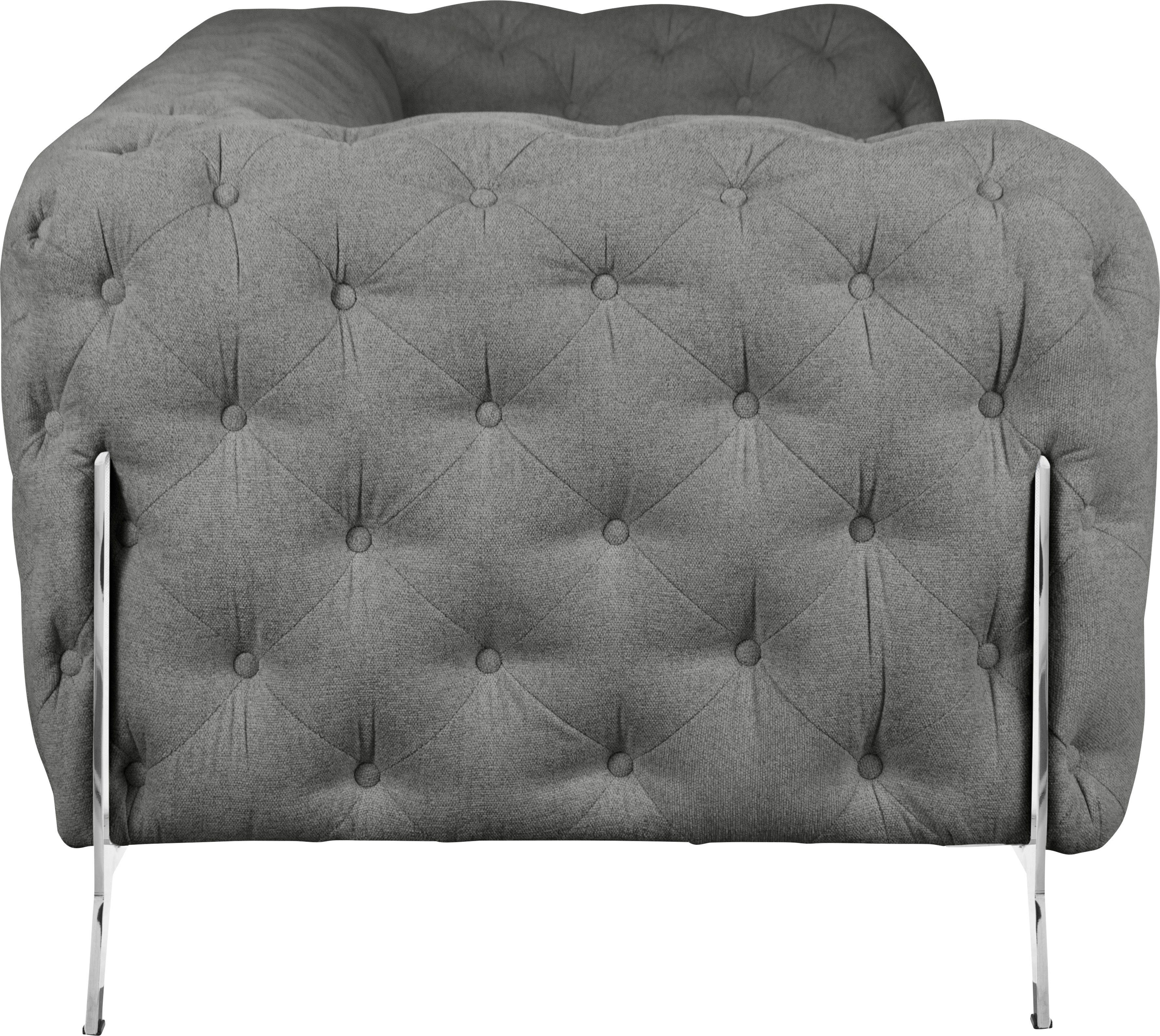 Leonique Chesterfield-bank Amaury luxueuze capitonnage, moderne chesterfield look, kleur van de poten ter keuze