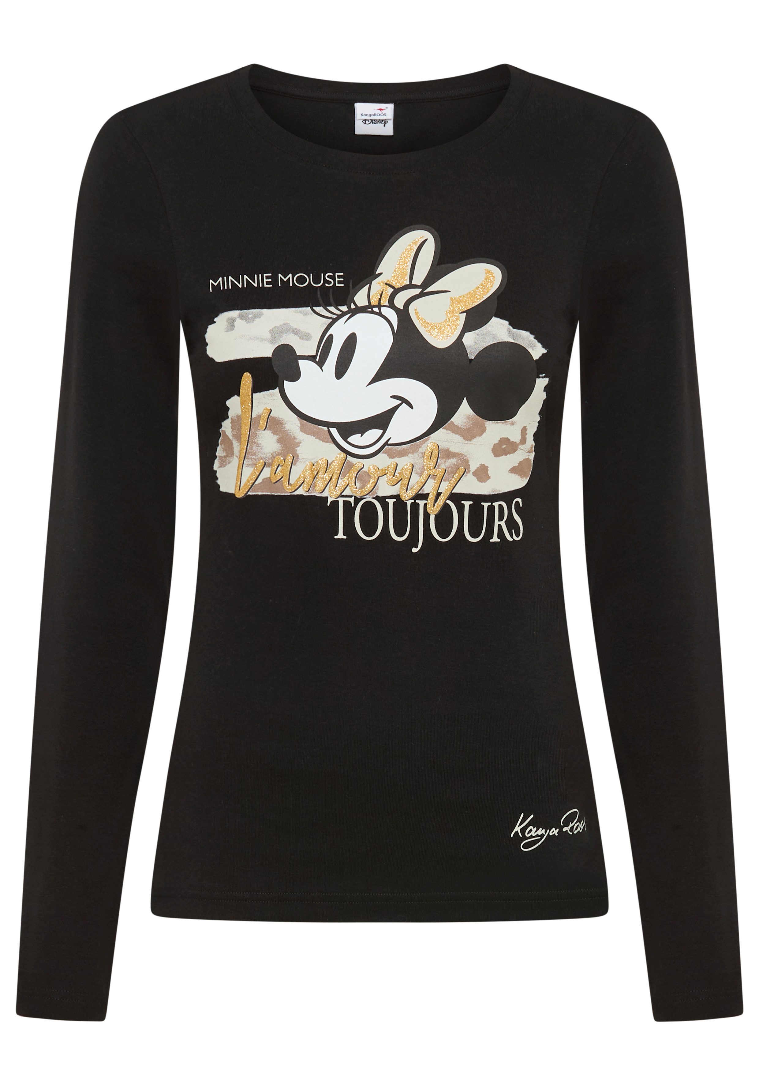 KangaROOS Shirt met lange mouwen met schattige minnie mouse-print