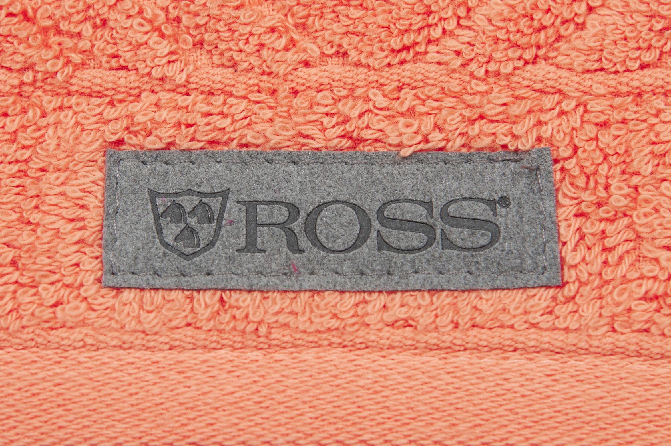 ROSS Gastendoek Smart Uni-rib met velourslabel (6-delig)