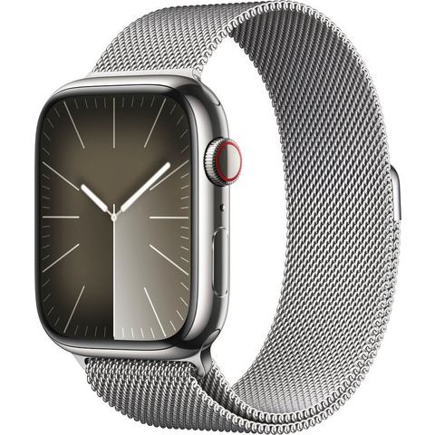 NU 20% KORTING: Apple Smartwatch Watch Series 9 GPS + Cellular Stainless Steel 45mm Milanese Loop