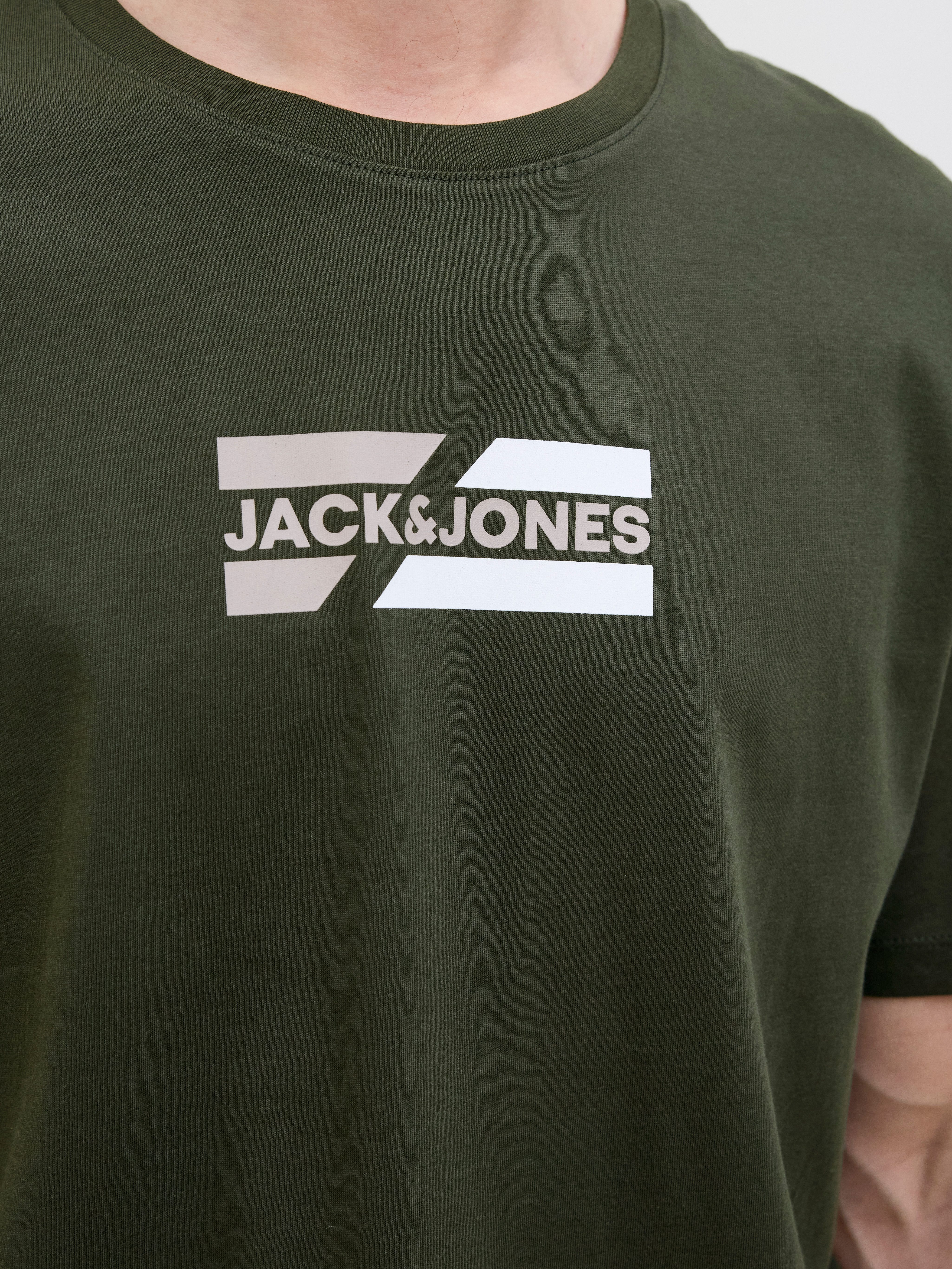 Jack & Jones Shirt met ronde hals JJECORP GRAPHIC TEE SS O-NECK NOOS