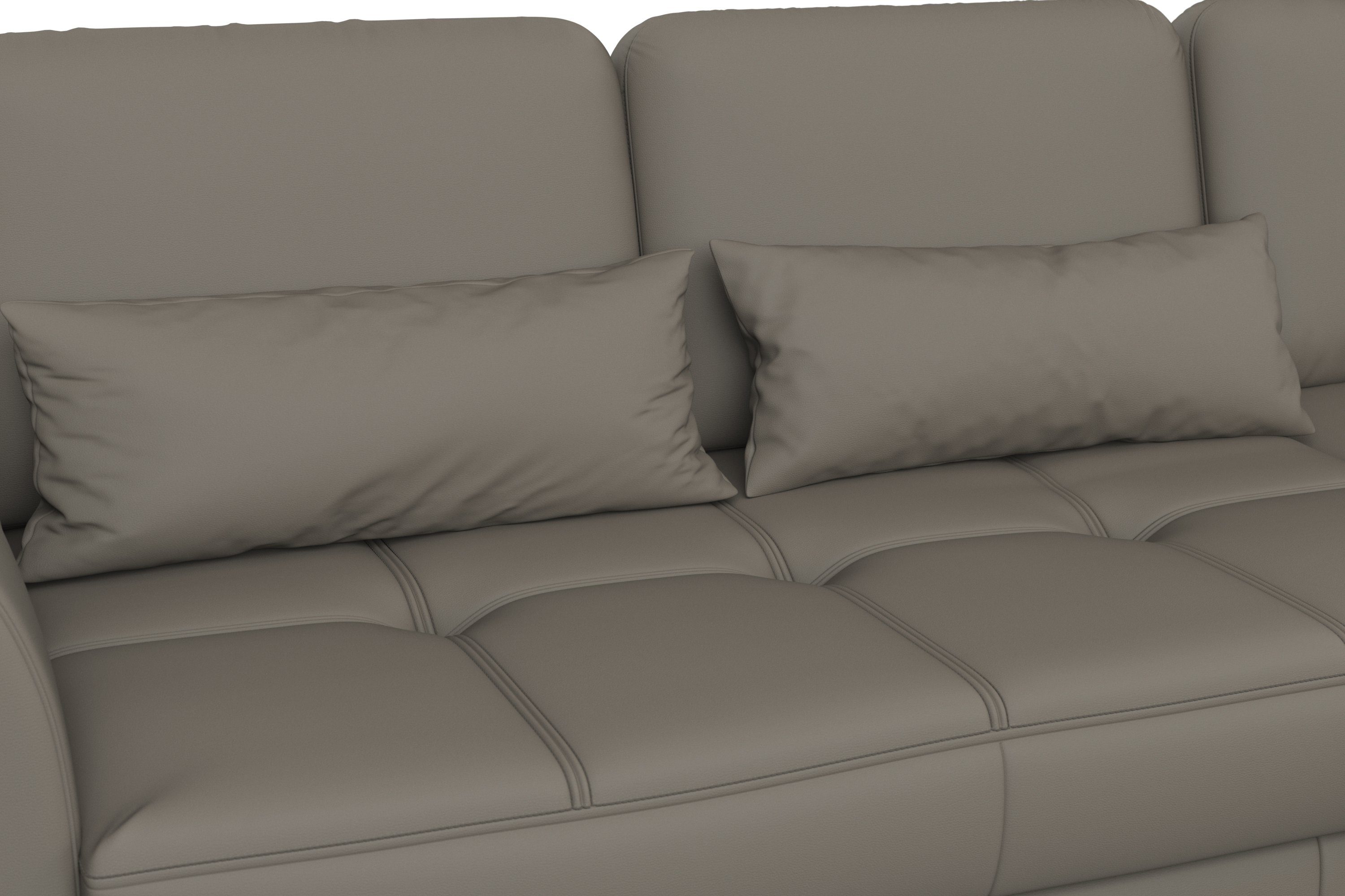 sit&more Hoekbank Bendigo L-vorm inclusief zitdiepteverstelling, bodemvrijheid 15 cm, 2 pootkleuren