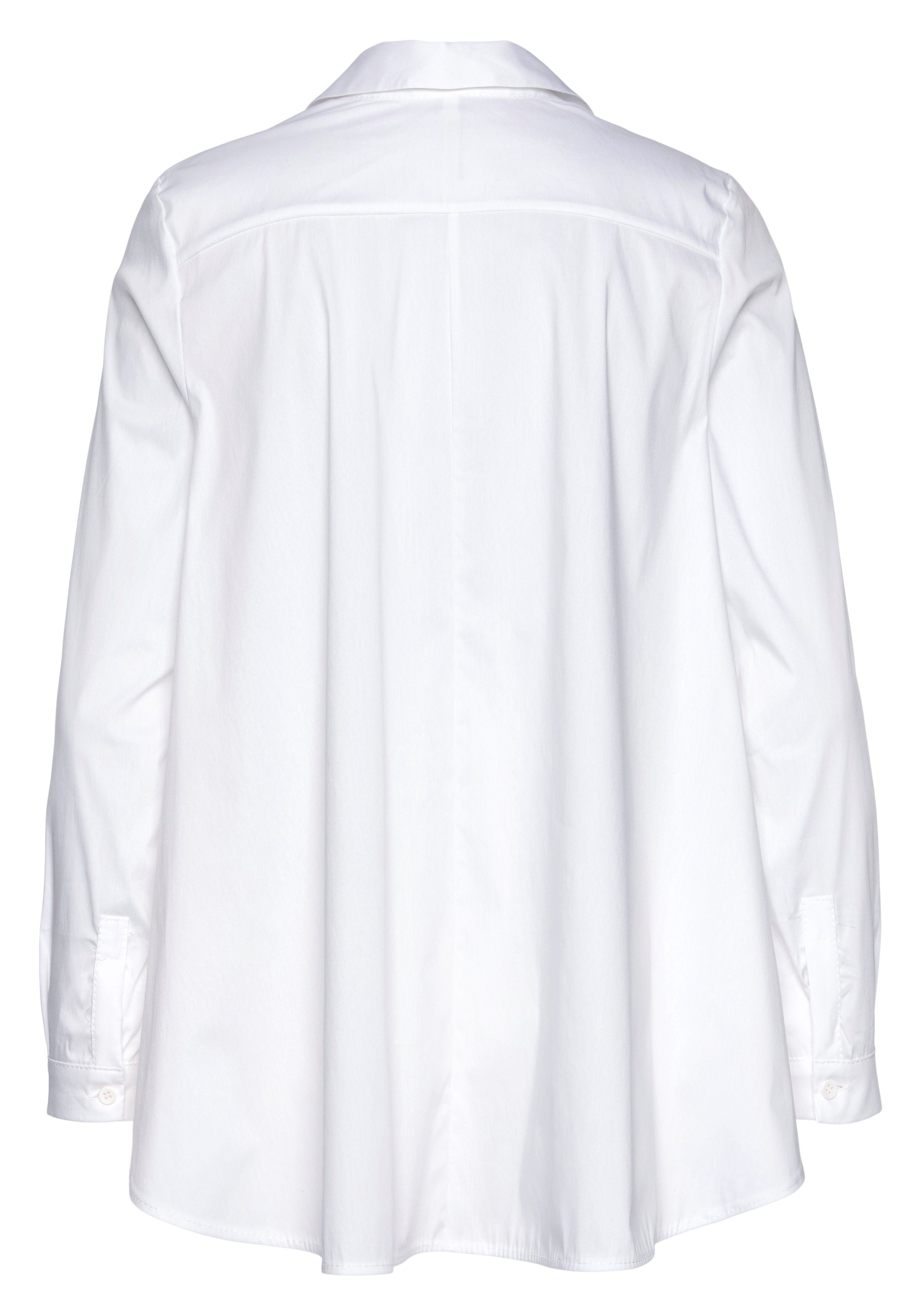 IMPERIAL Klassieke blouse IMP-C ED4BBE klokkend model met boogzoom