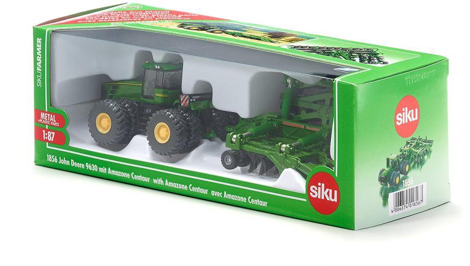 Siku Speelgoed-tractor SIKU Farmer, John Deere 9630 met Amazone Centaur (1856)