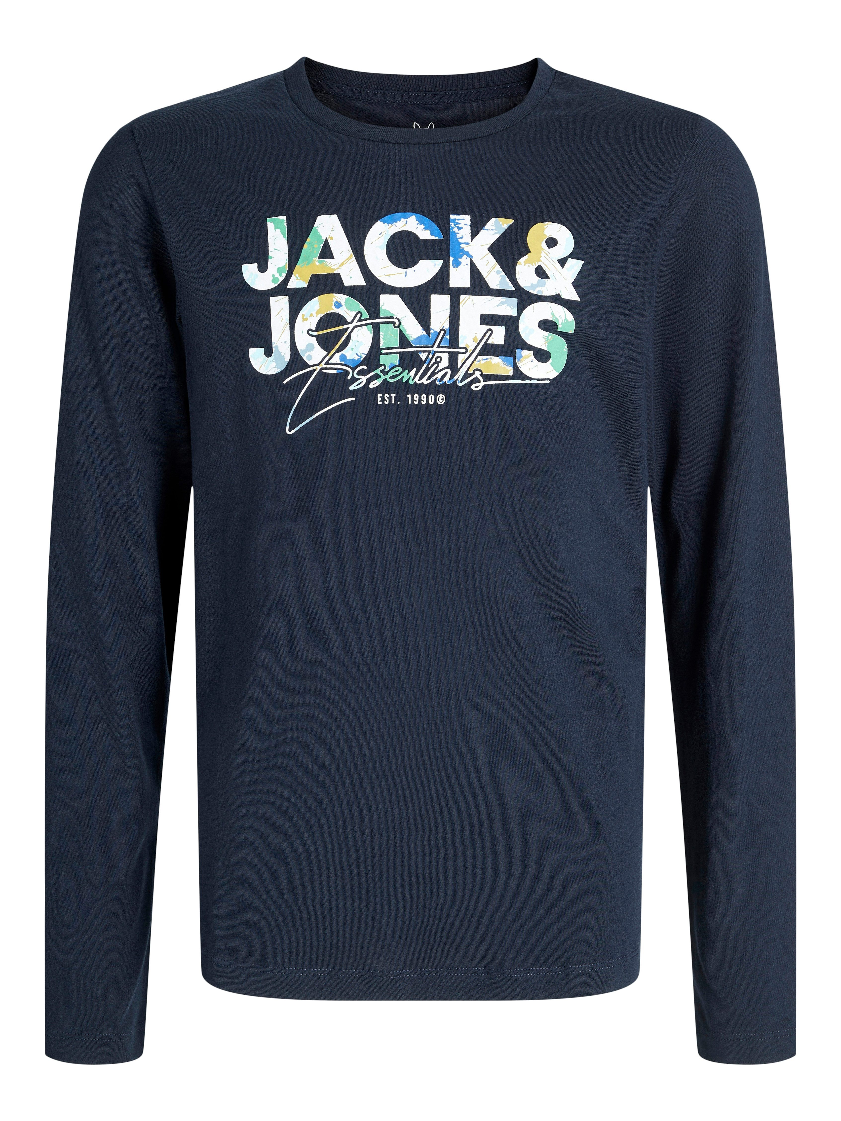 Jack & Jones Junior T-shirt JJGEPLAS TEE LS CREW NECK 2PK MP JNR (set, 2-delig)
