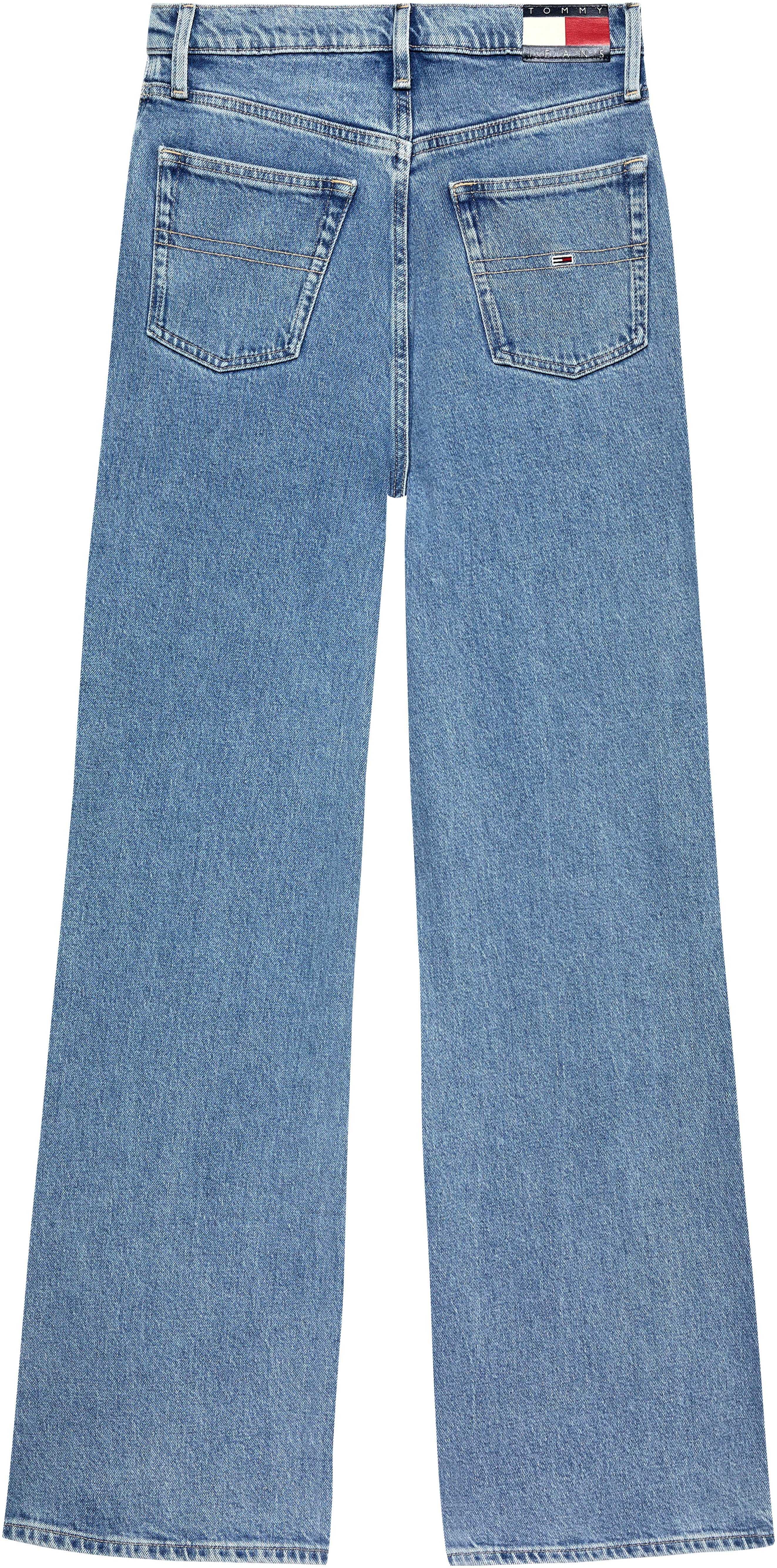 TOMMY JEANS Wijde jeans CLAIRE HGH WD BH4116 met tommy jeans merklabel & badge