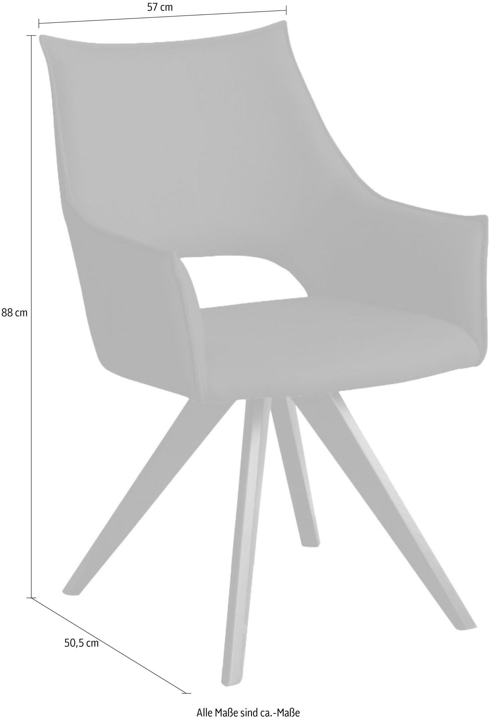 Home affaire Stoel met armleuningen Odin Moderne stoel met bekleding