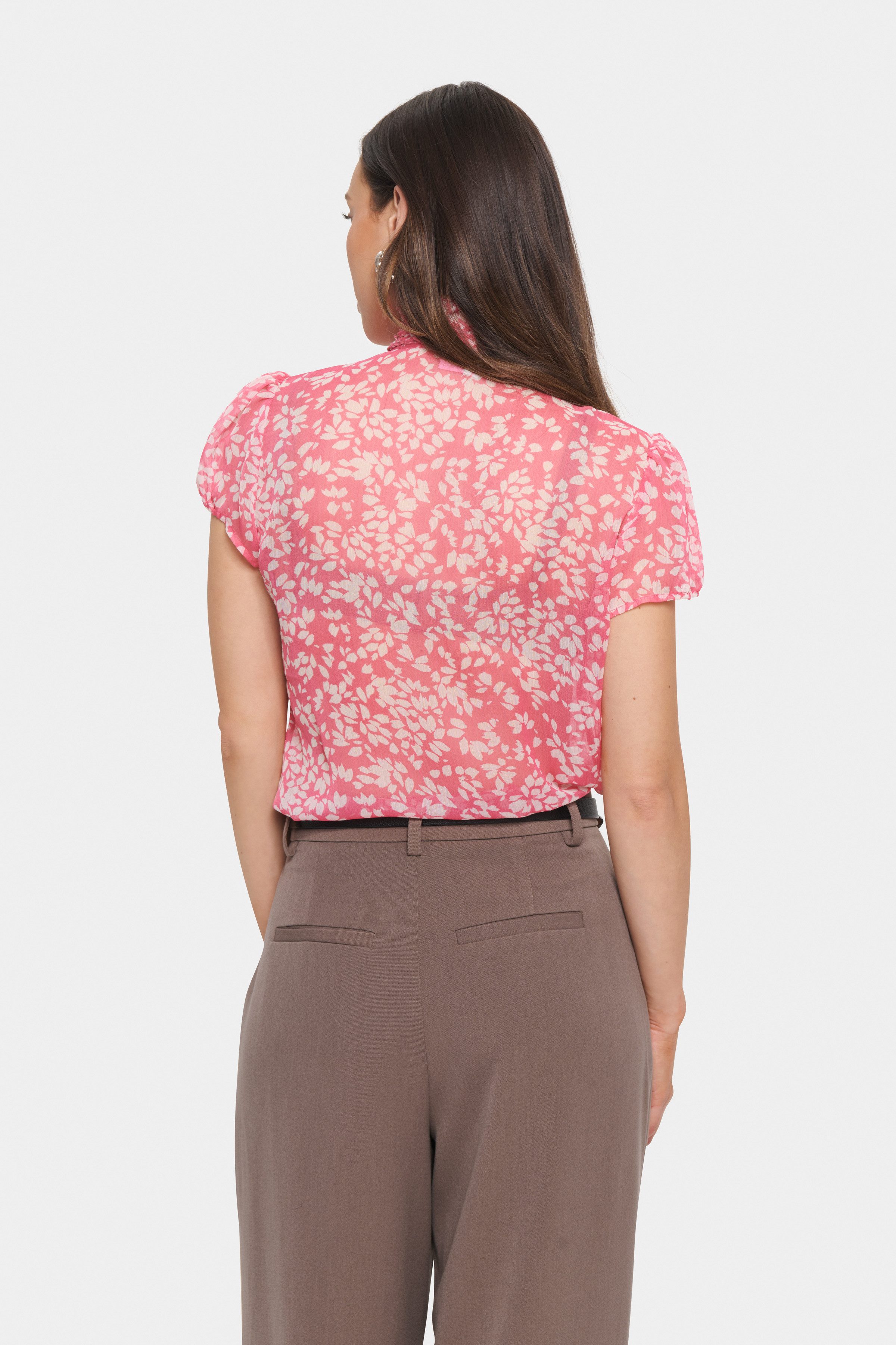Saint Tropez Blouse met ruches LiljaSZ Crinkle SS Shirt
