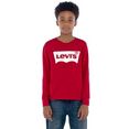 levi's kidswear shirt met lange mouwen l-s batwing tee for boys rood