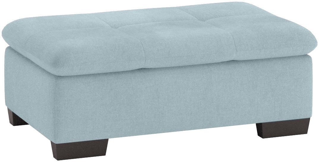 Mr. Couch Hockerbank Haiti II geschikt voor de set, optioneel met koudschuim hockers blauw