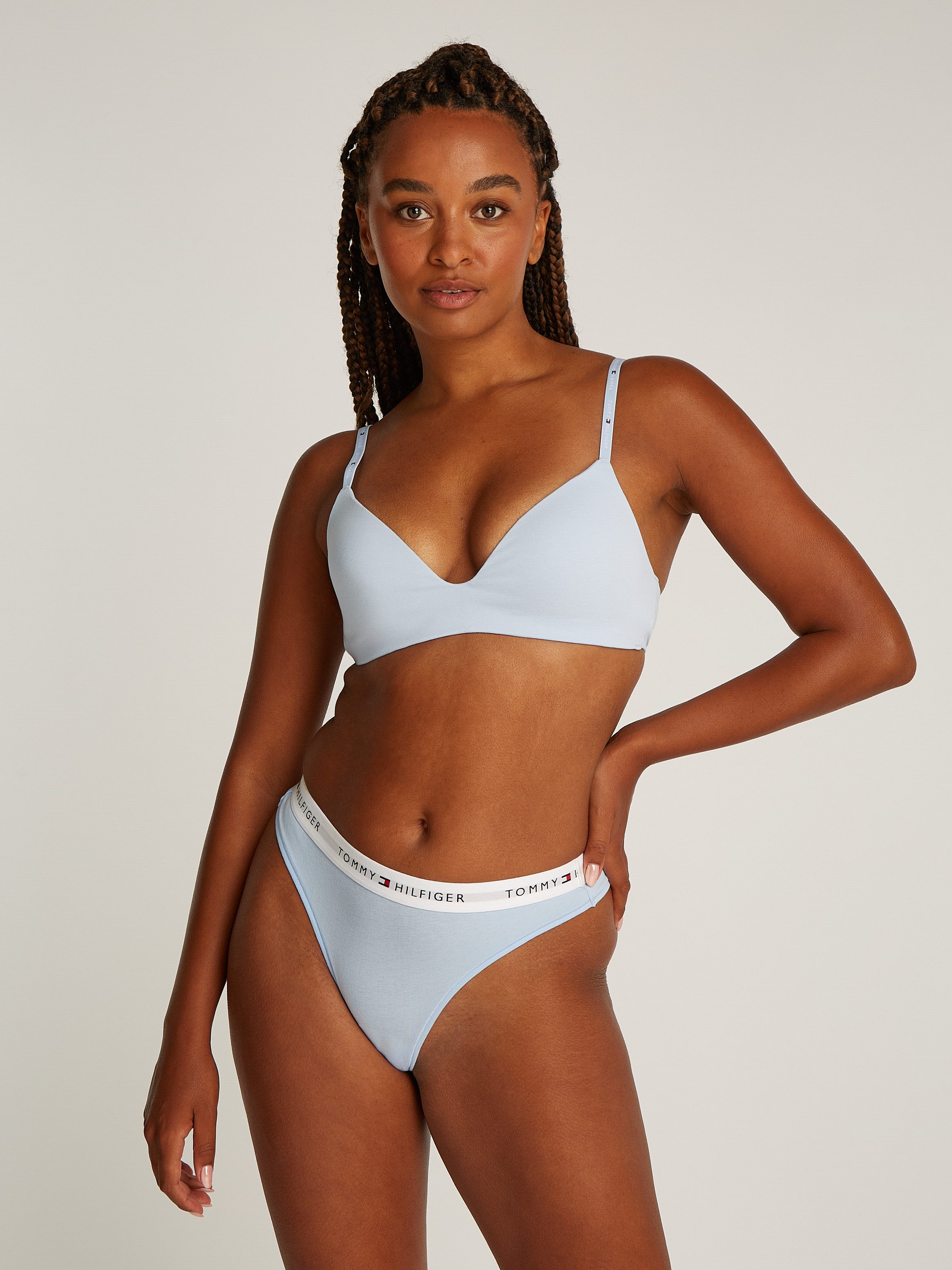 Tommy Hilfiger Underwear String met een logo-opschrift (3 stuks)