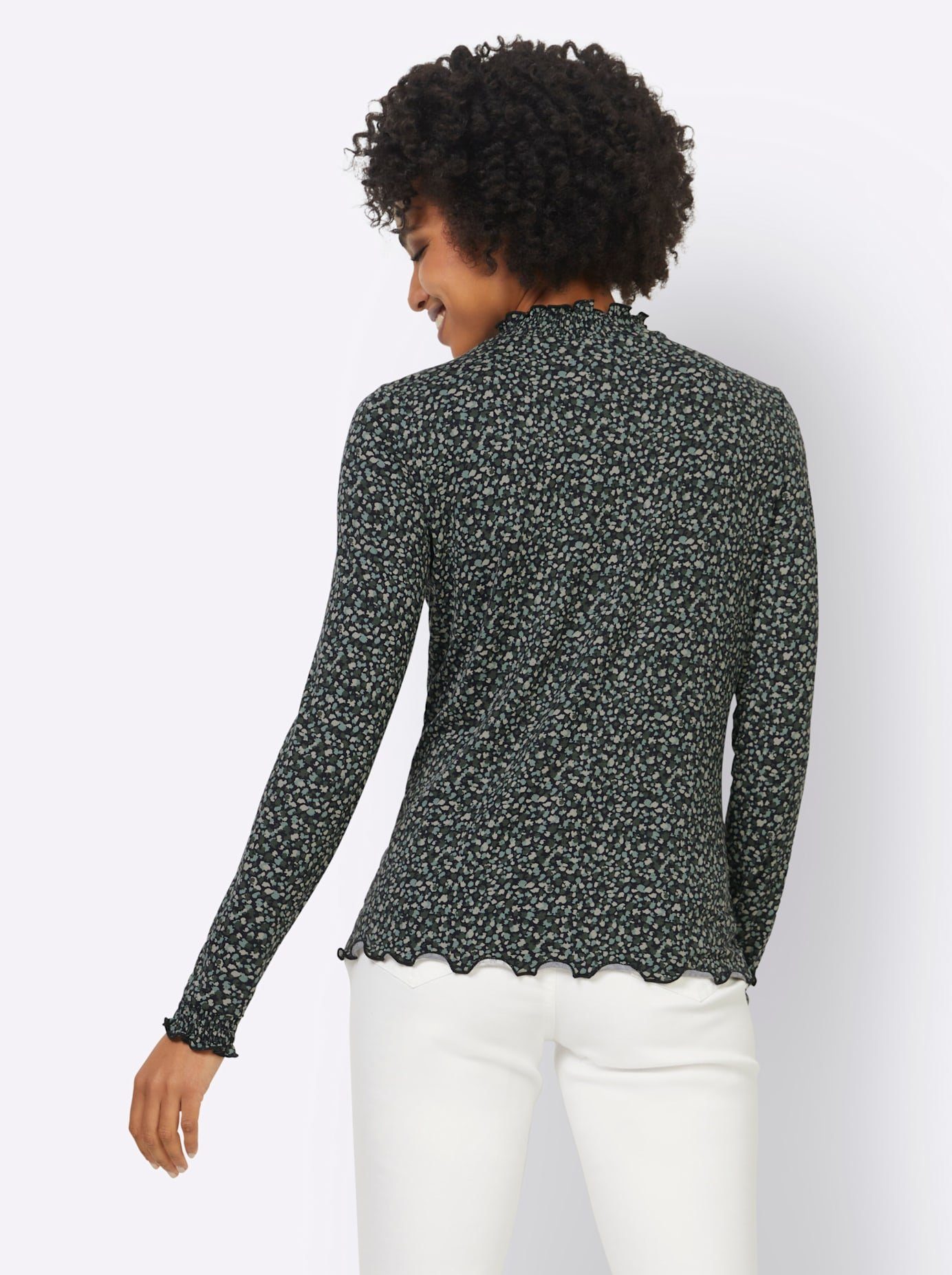 heine Shirt met lange mouwen Gedessineerd shirt (1-delig)