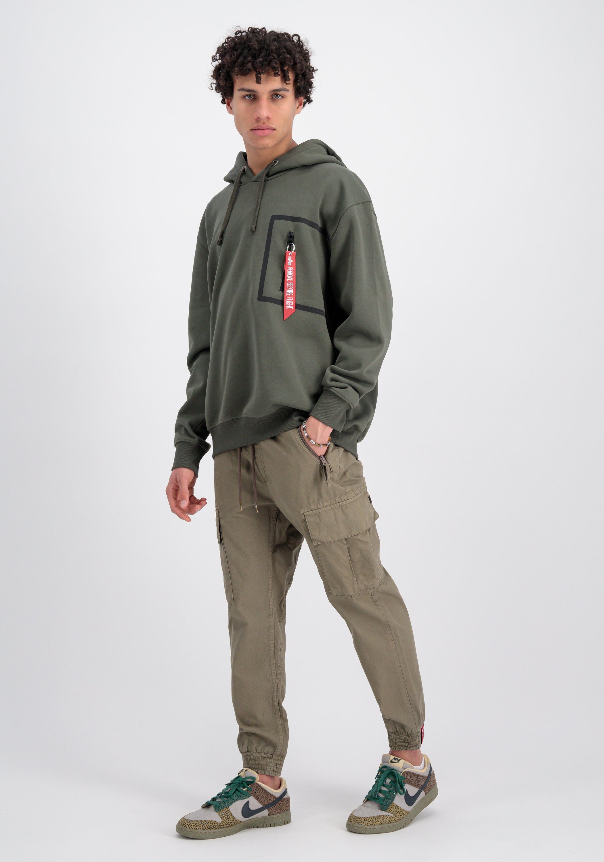 Alpha Industries Hoodie Men Hoodies Taped Pocket Hoody