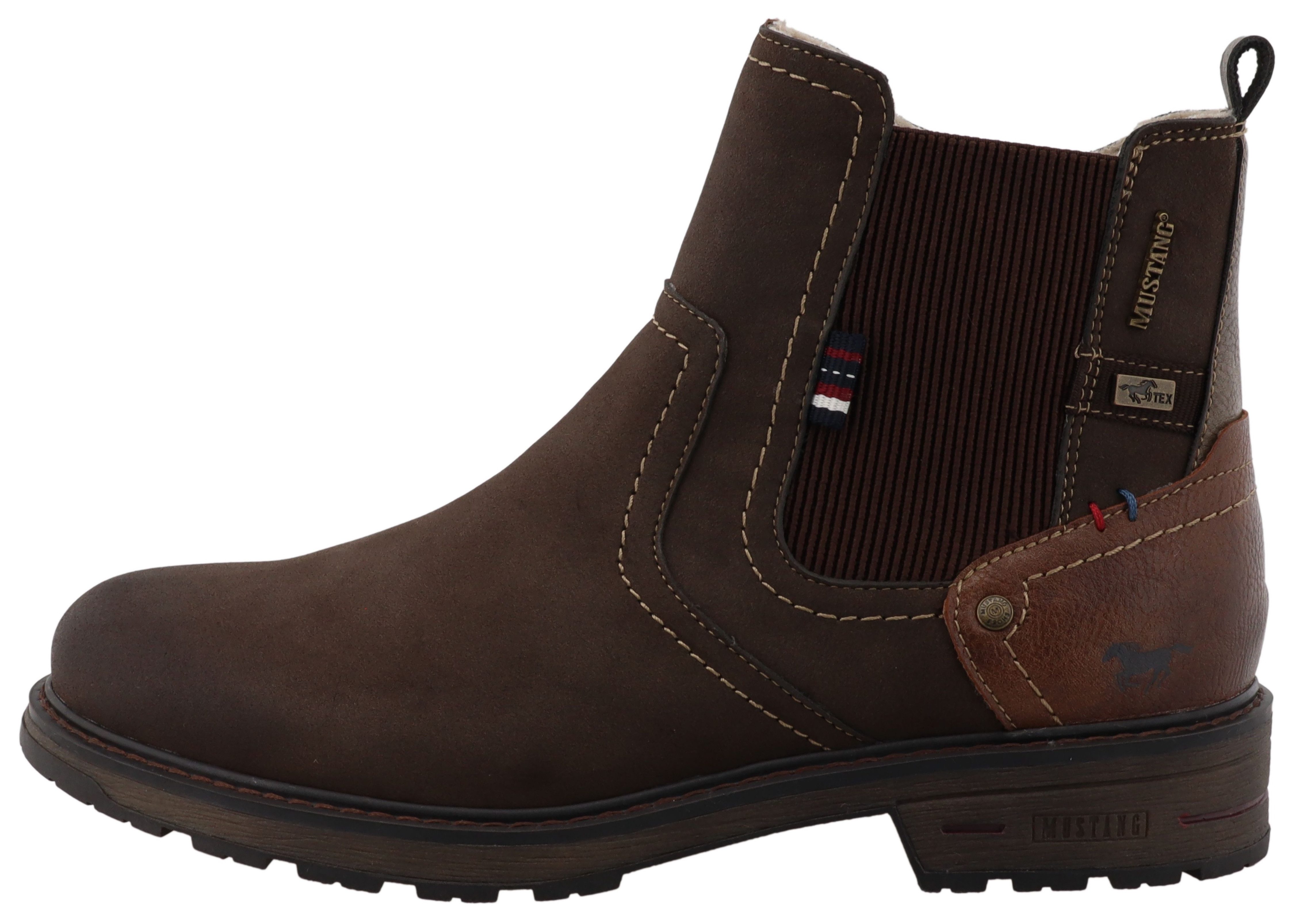 Mustang Shoes Chelsea-boots Marian Enkellaarsje, boots met warme voering