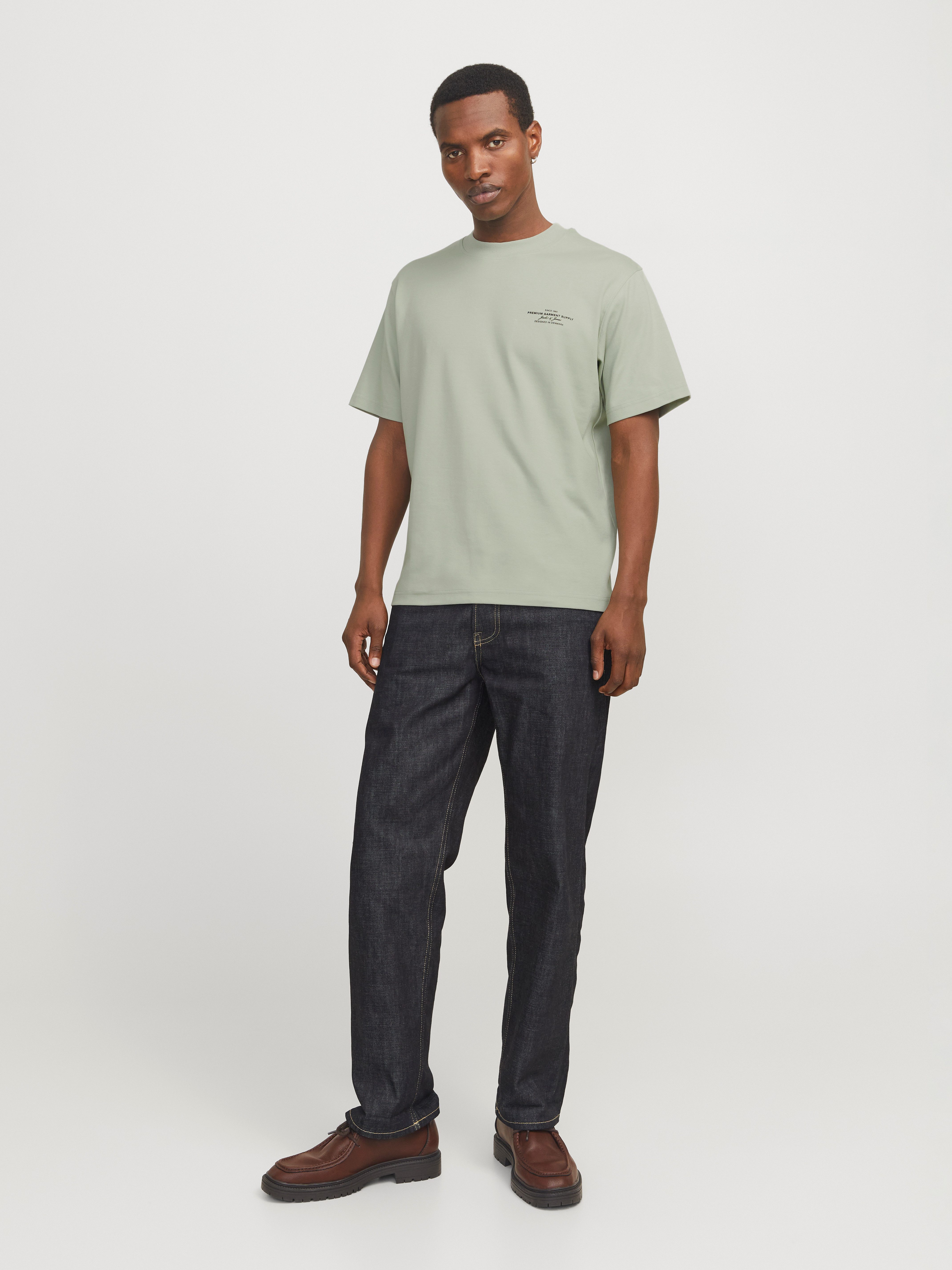 Jack & Jones Shirt met ronde hals JPRBLACHAD BRANDING SS CREW NECK TEE SN