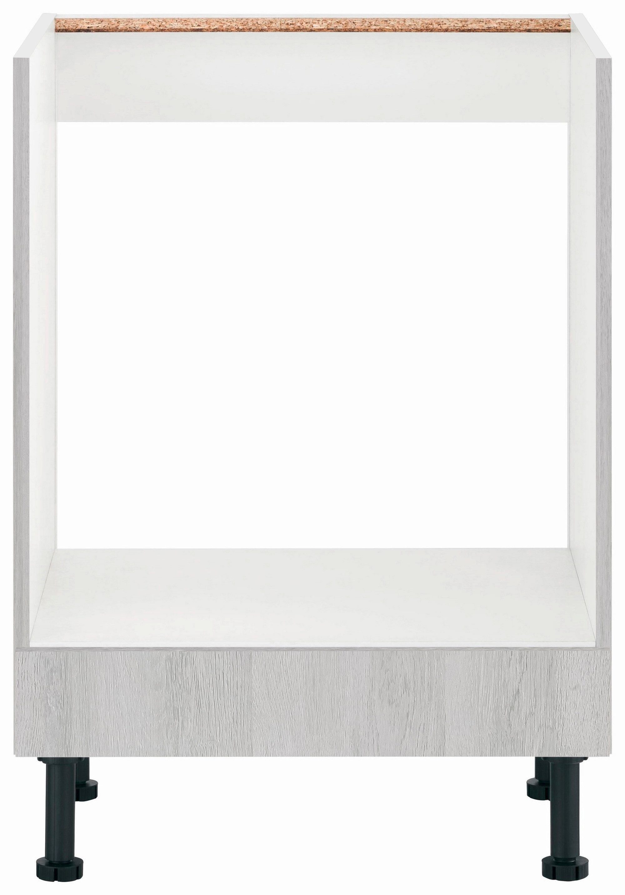 wiho Küchen Ombouwkast voor oven Nisos 60 cm breed, met verstelbare voeten, zonder werkblad
