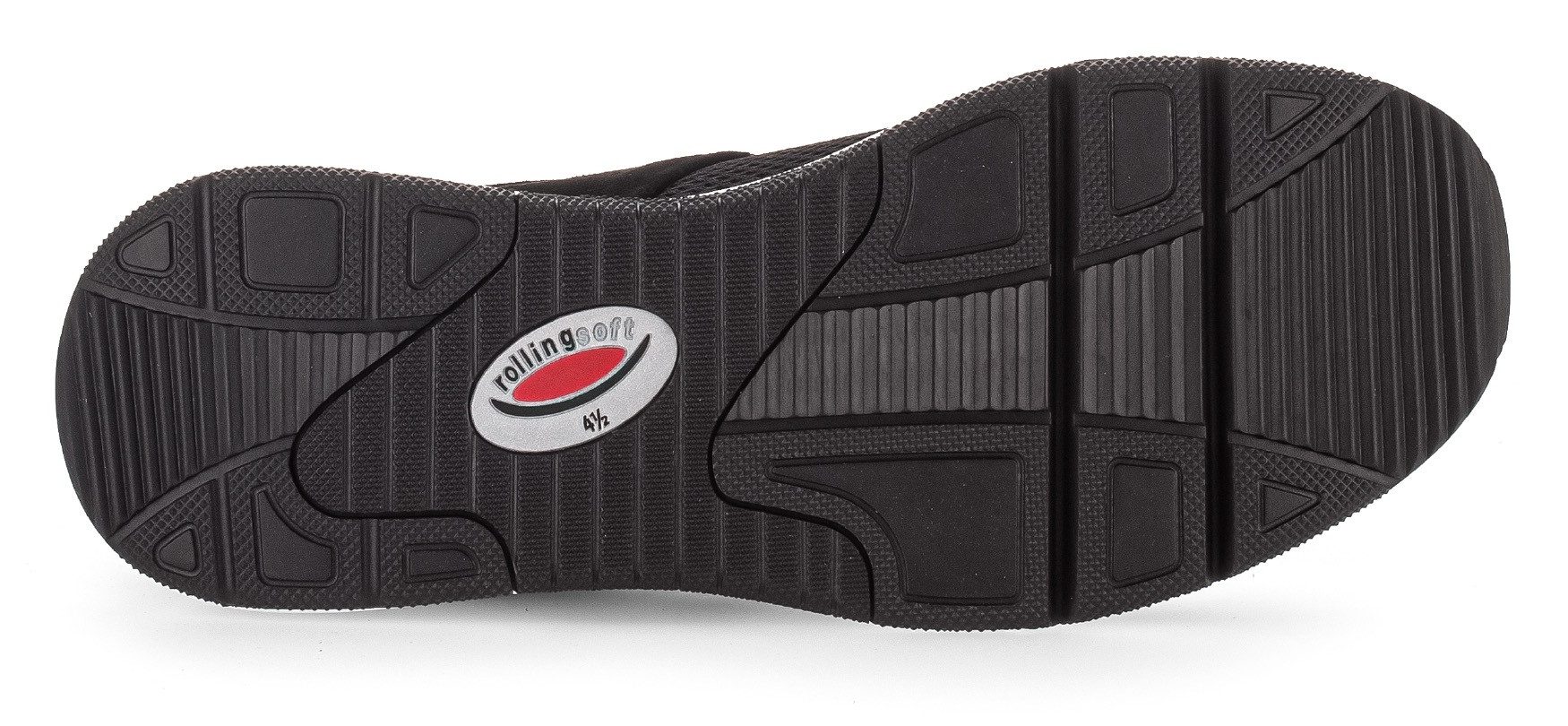Gabor Rollingsoft Sneakers met sleehak vrijetijdsschoen, lage schoen, veterschoen, logo op de hiel
