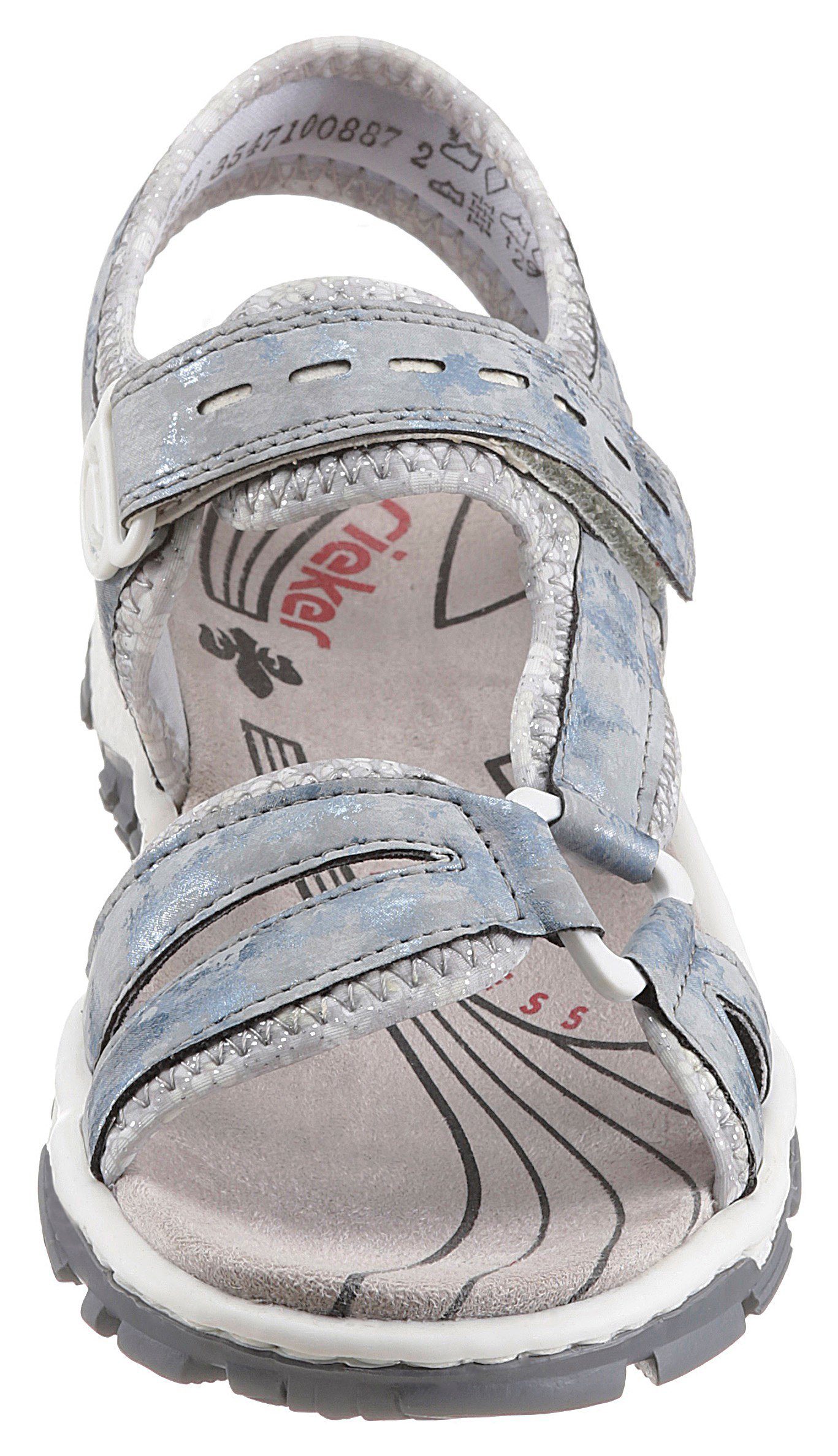 Rieker Sandalen zomerschoen, sandaal, sleehak, in used-look
