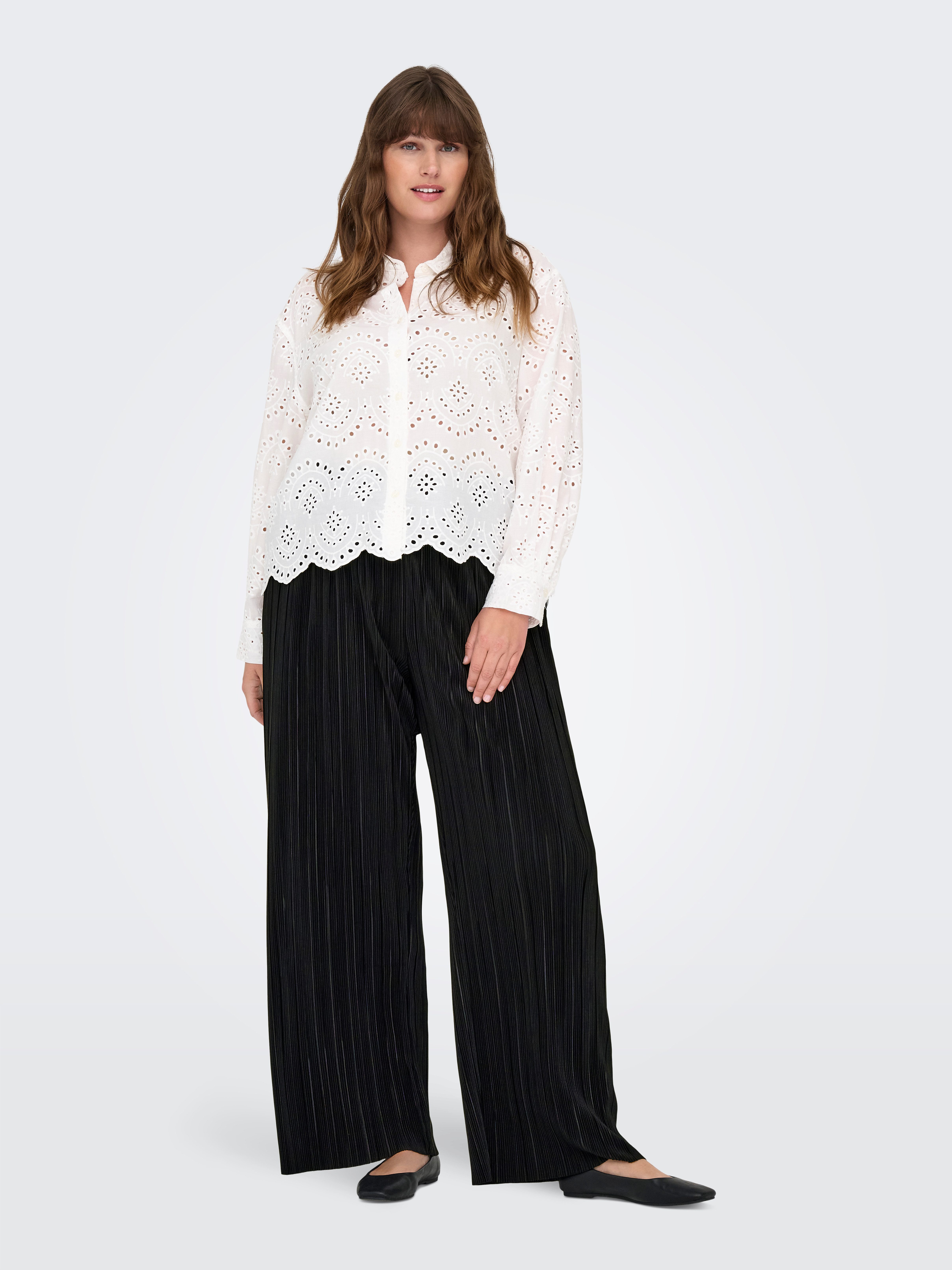 ONLY CARMAKOMA Comfortbroek CARRAVENNA PLISSE PANT JRS NOOS