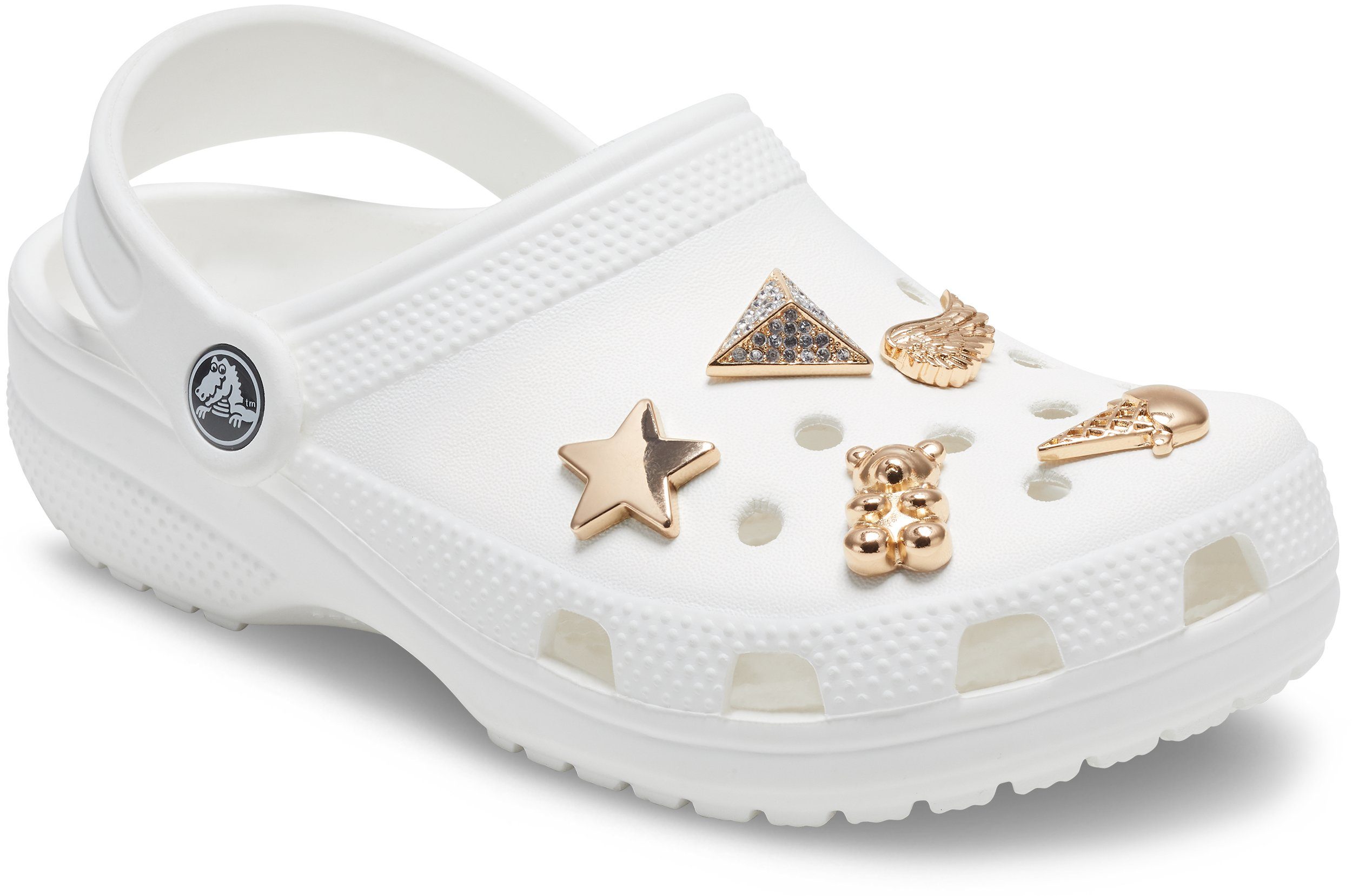 Crocs Schoenbutton Jibbitz™ Gold Icons (set, 5-delig, Geen speelgoed. Niet geschikt voor kinderen onder de 3 jaar.)