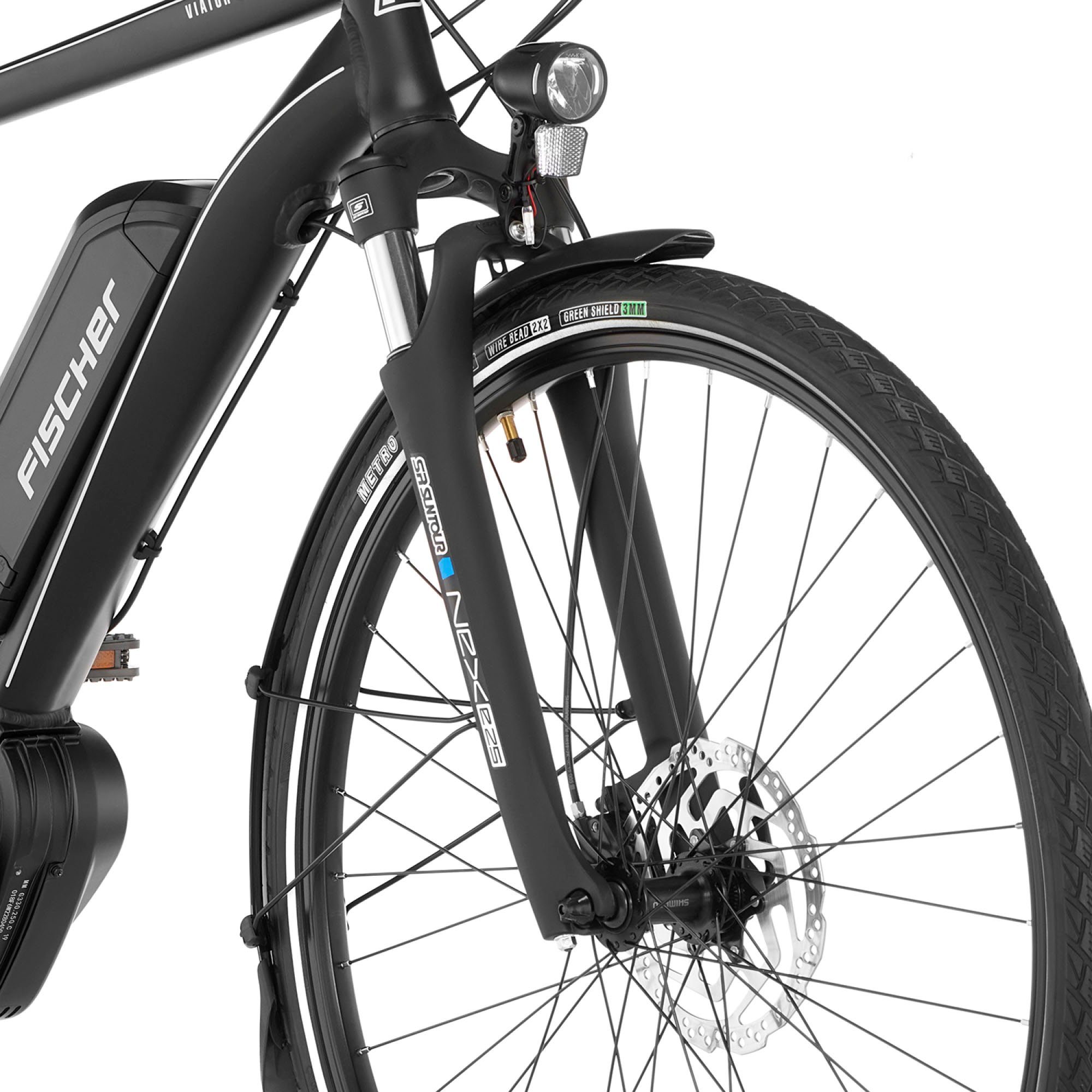 Fischer E-bike VIATOR 3.0 heren 55 Pedelec, elektrische fiets voor dames en heren