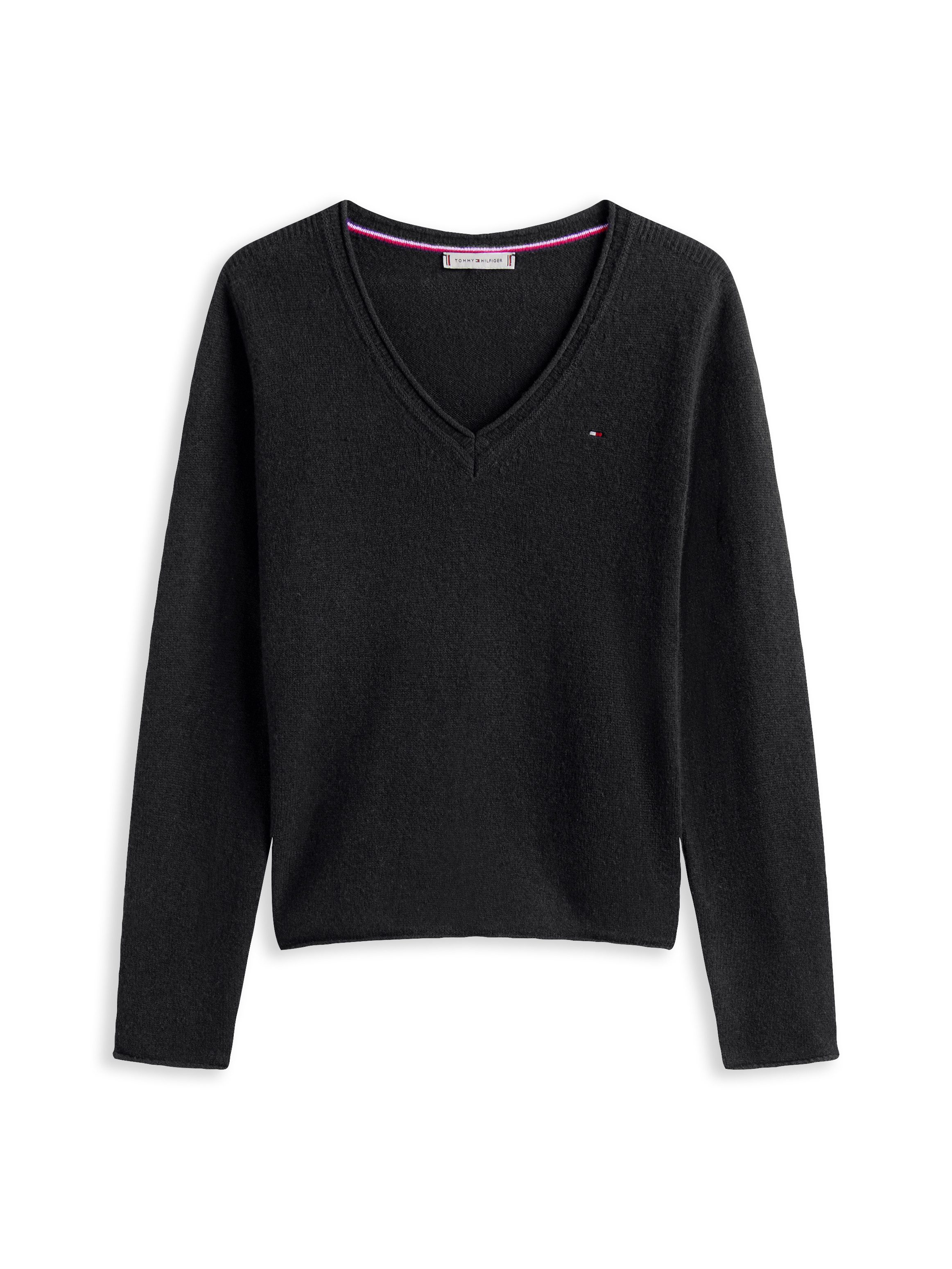 Tommy Hilfiger Gebreide trui SOFT WOOL V-NK SWEATER