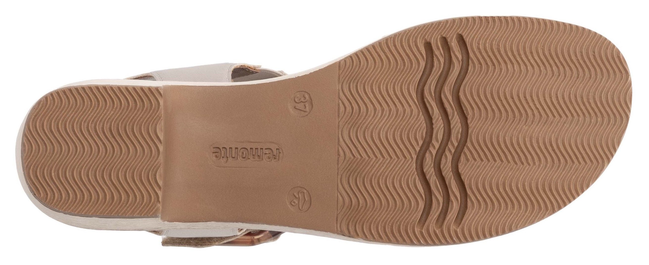 Remonte Sandaaltjes ELLE-Collection , blokhak, zomerschoen, sandaal met klittenbandsluitingen