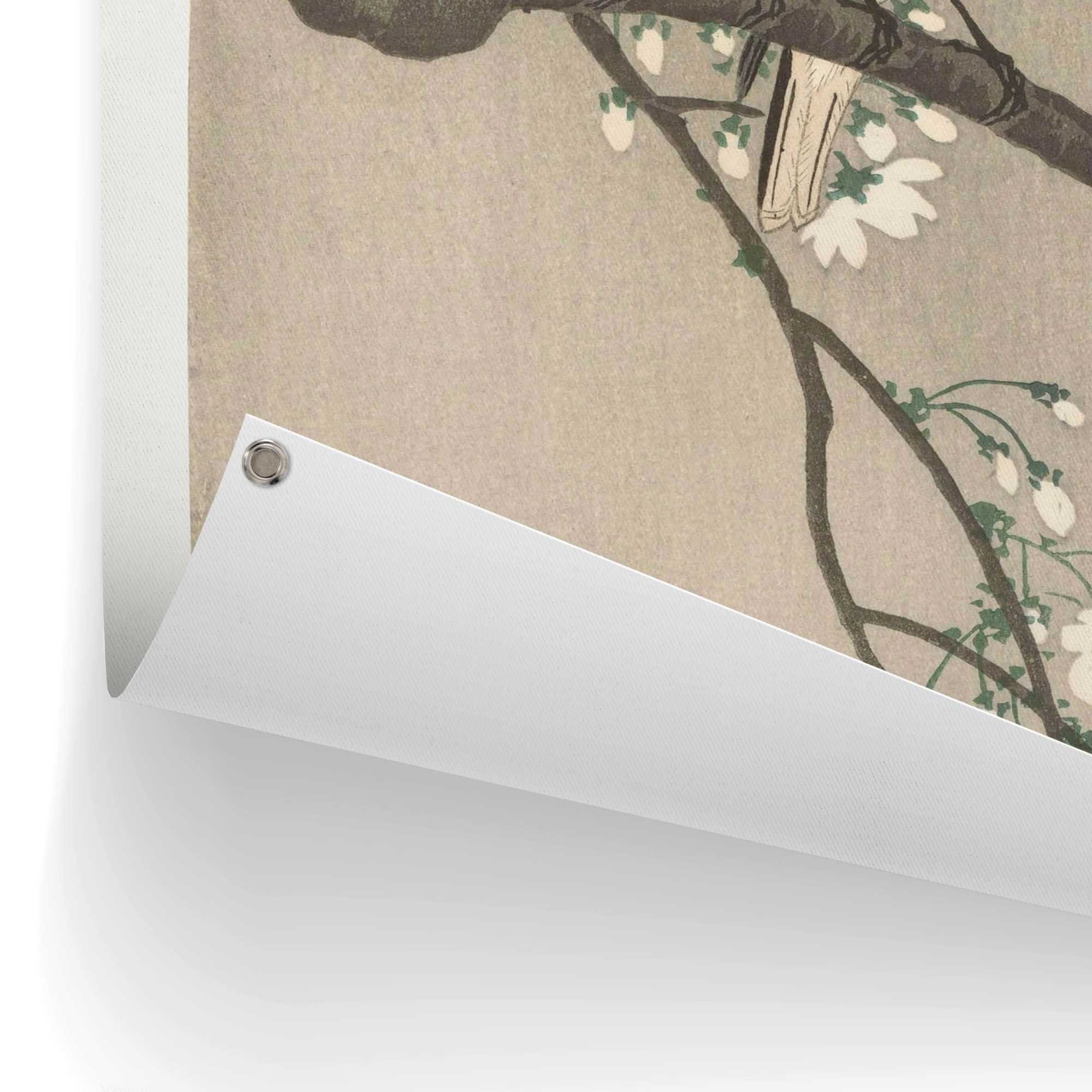 Reinders! Poster Ohara Koson Koolmezen op bloesemtak