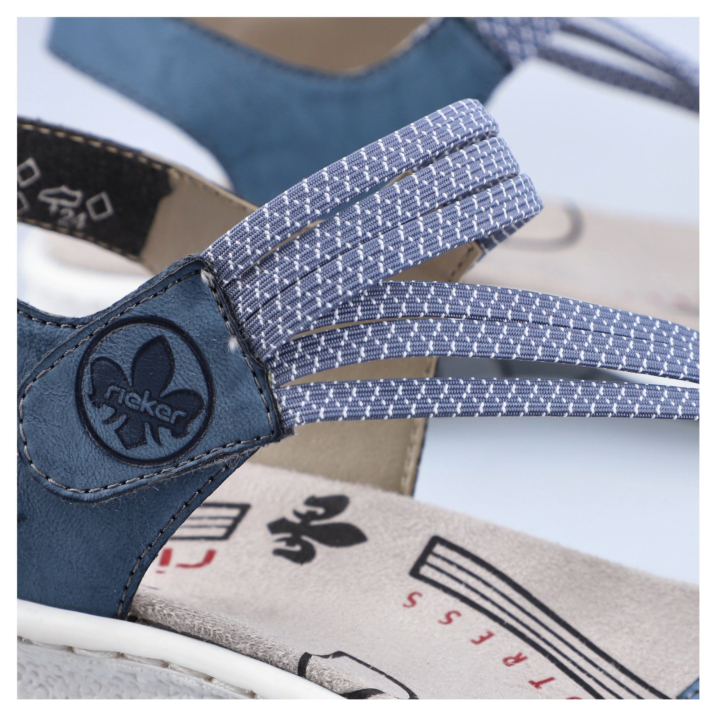 Rieker Sandalen zomerschoen, sandaal, klittenbandschoen, in sportieve uitstraling