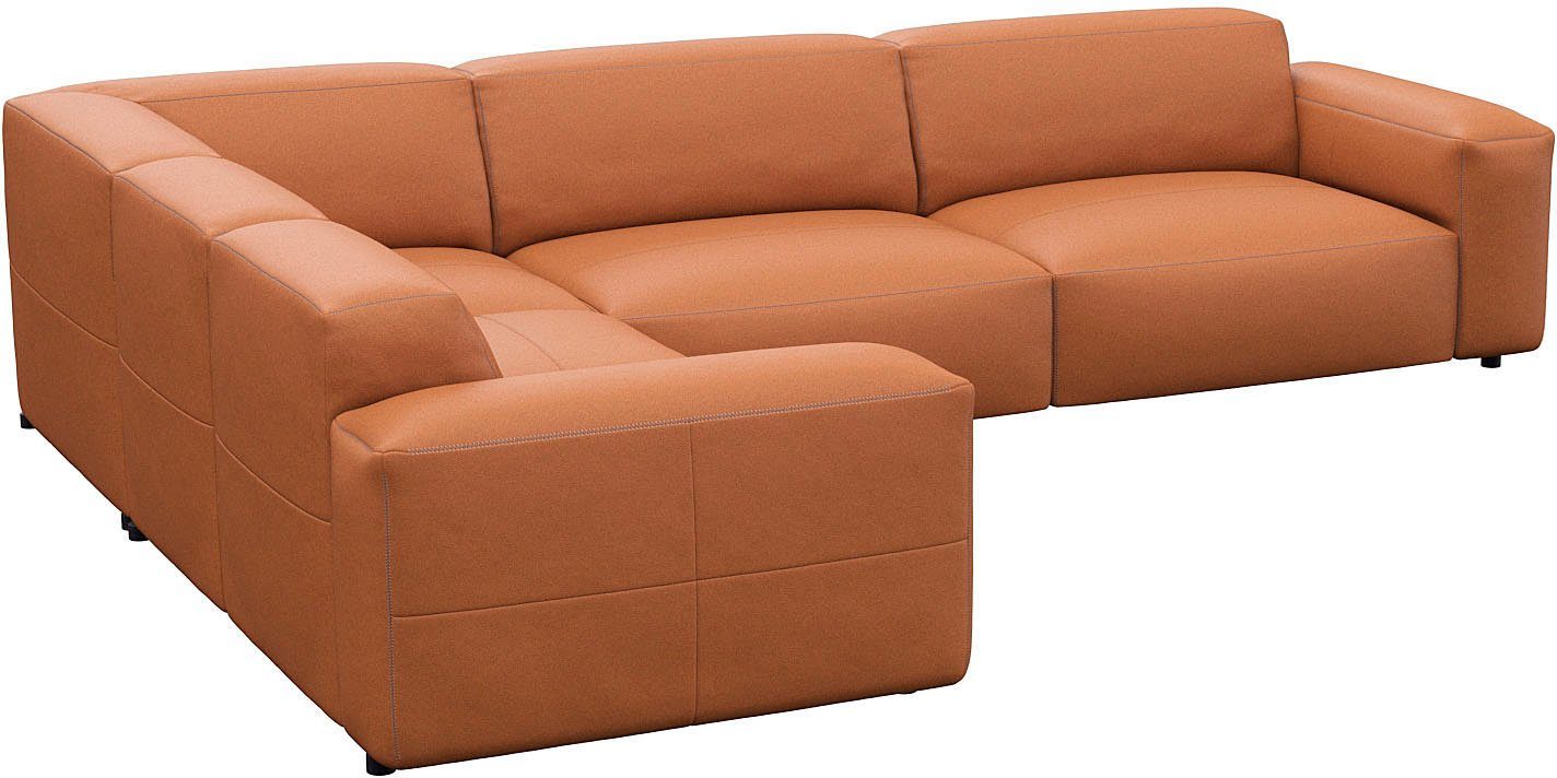 FLEXLUX Hoekbank Lucera, super comfortabel door hoogwaardige zitconstructie met koudschuim