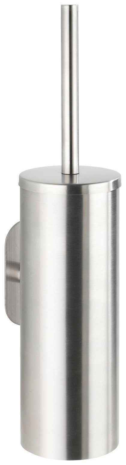 WENKO Toiletset Orea van roestvrij edelstaal (1 stuk) wc-accessoires maat L/B/H: 12,5/9/39 cm zilver(kleur)