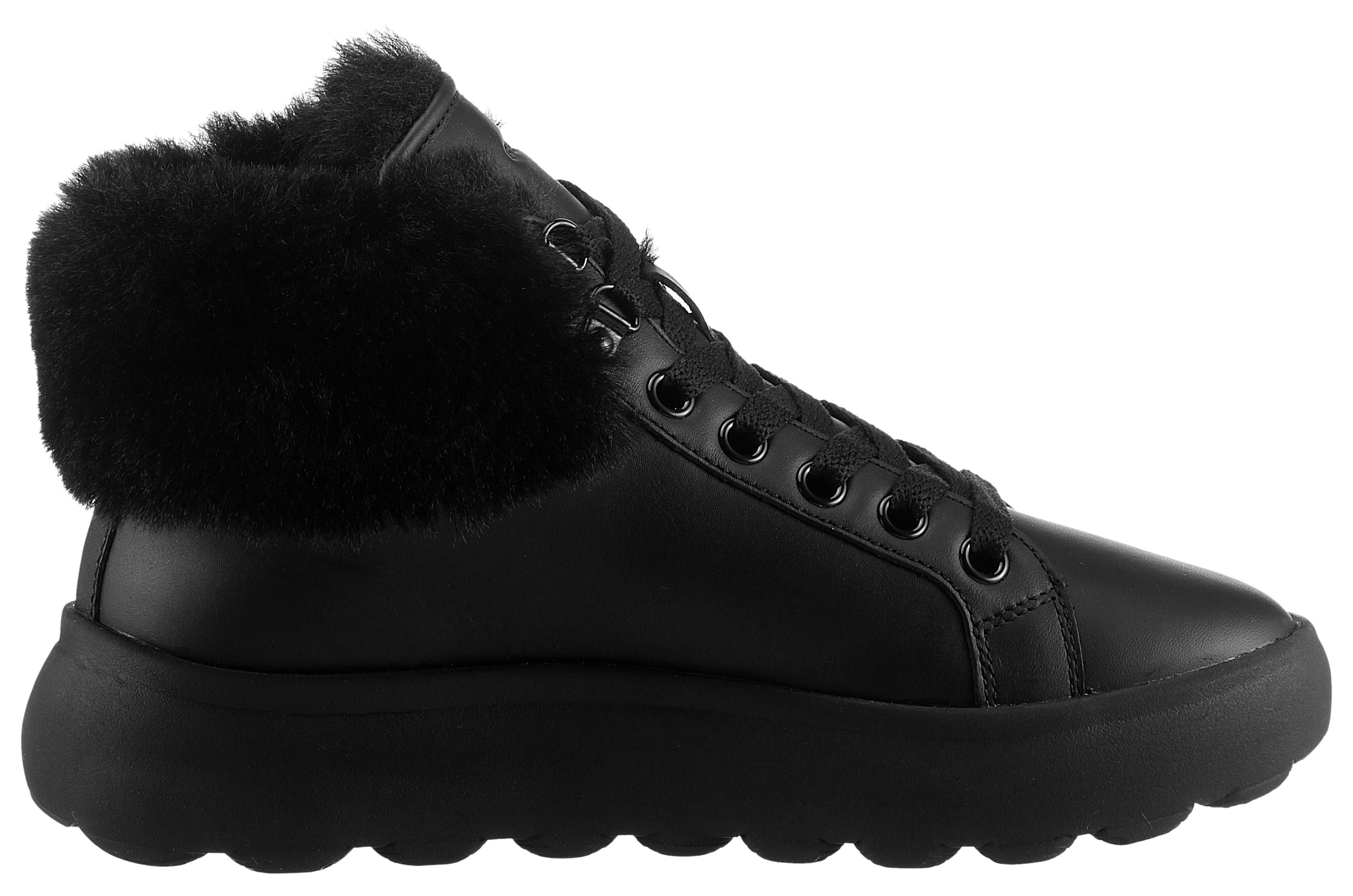 Geox Winterlaarzen D SPHERICA High top sneaker, veterschoenen, winterboots met plateauzool