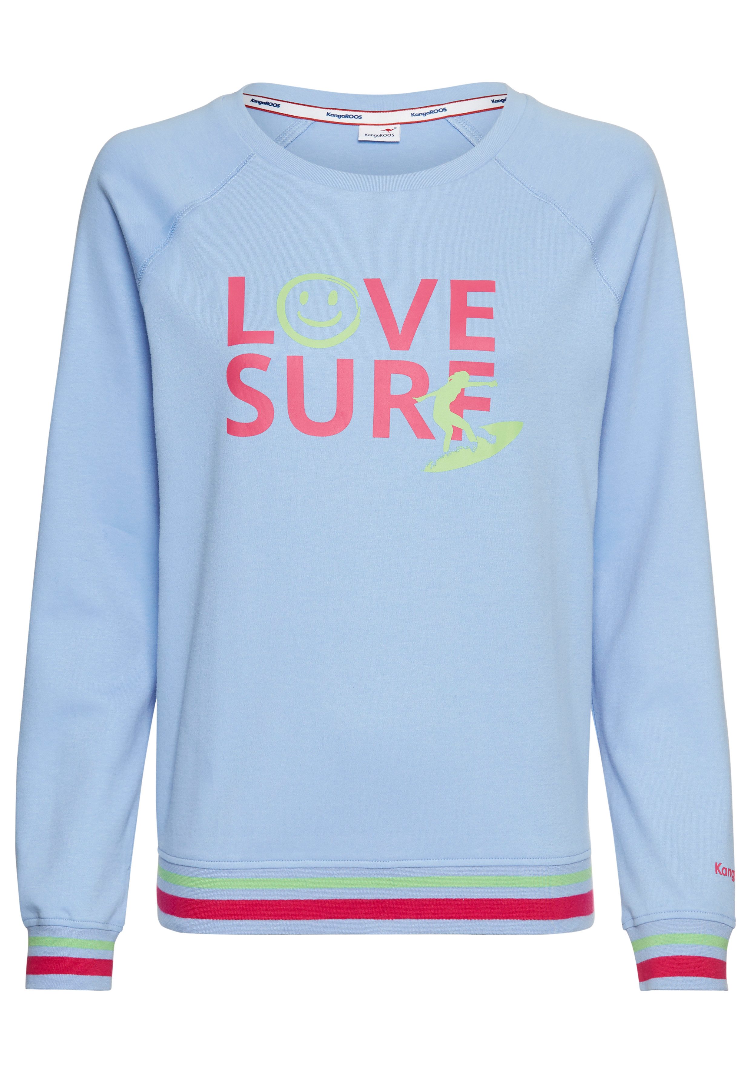 KangaROOS Sweatshirt Ronde hals en print