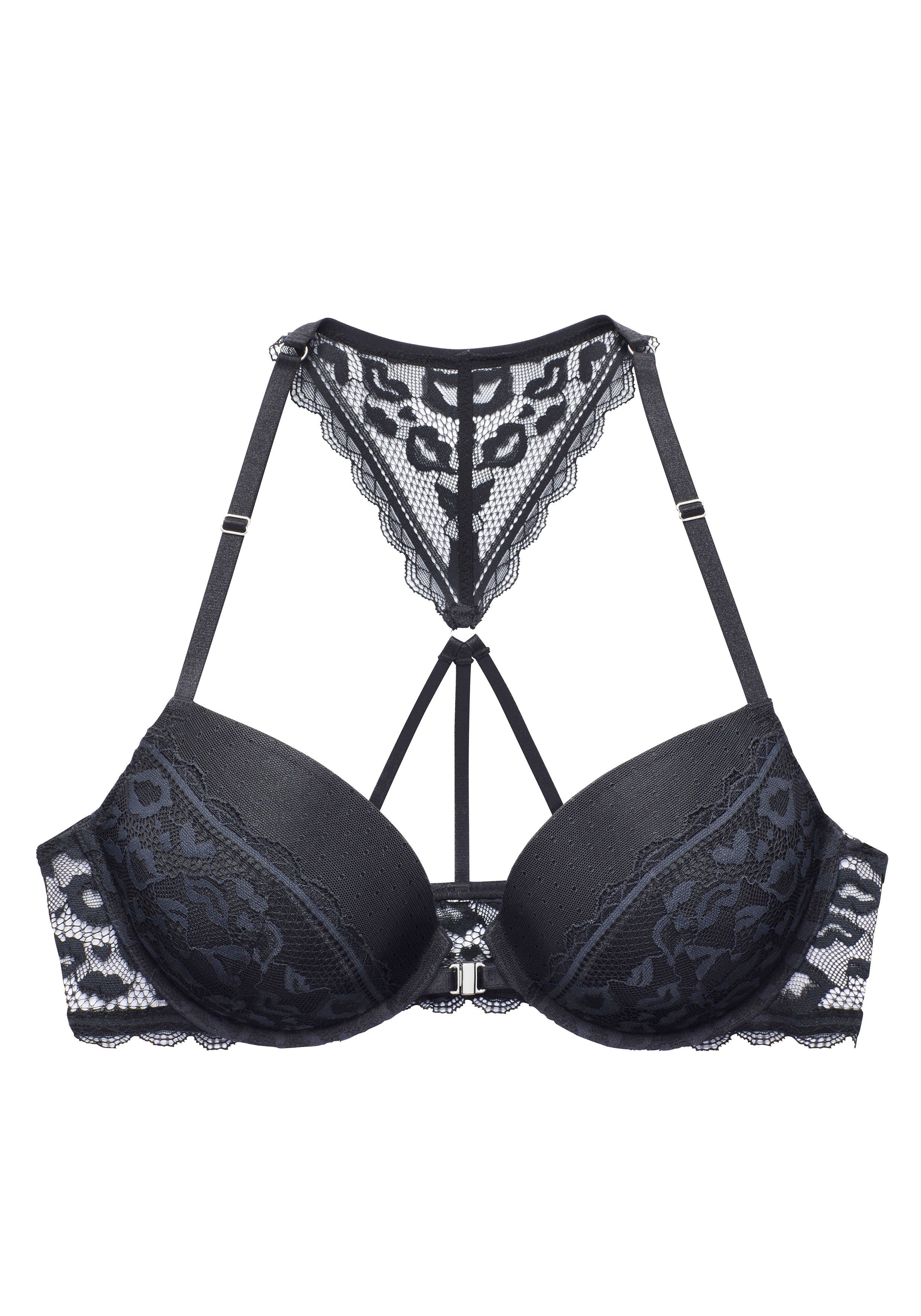 Vivance Push-up-bh met kant in kussende mond-look met halternek bandjes lingerie