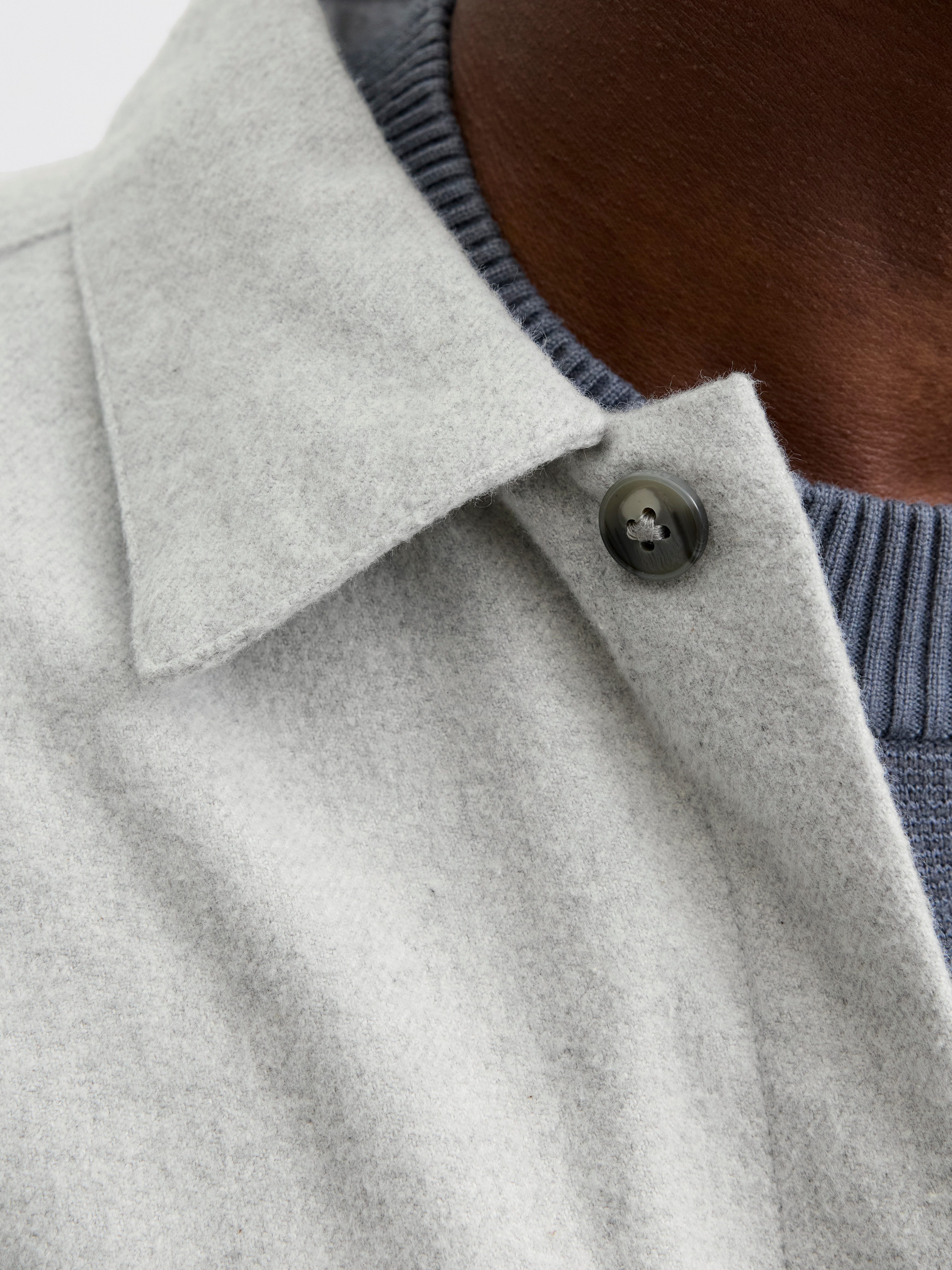 Jack & Jones Overhemd met lange mouwen JJEPERFECT MELANGE OVERSHIRT LS SN