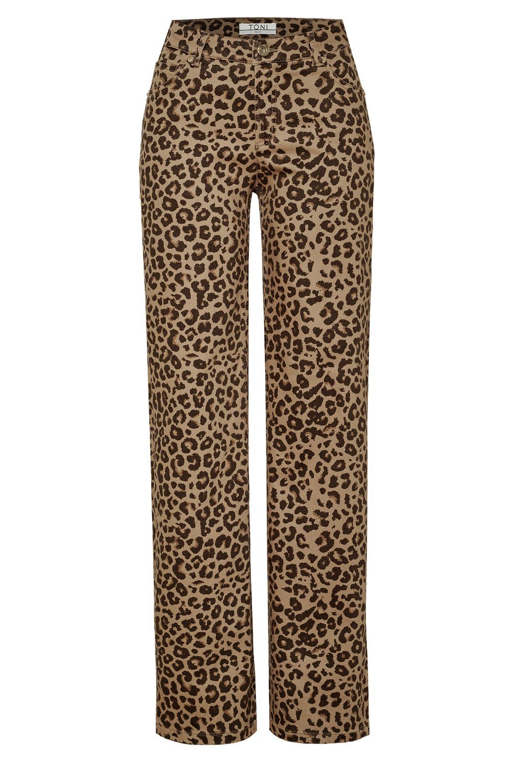 TONI Straight jeans Ella met luipaardprint