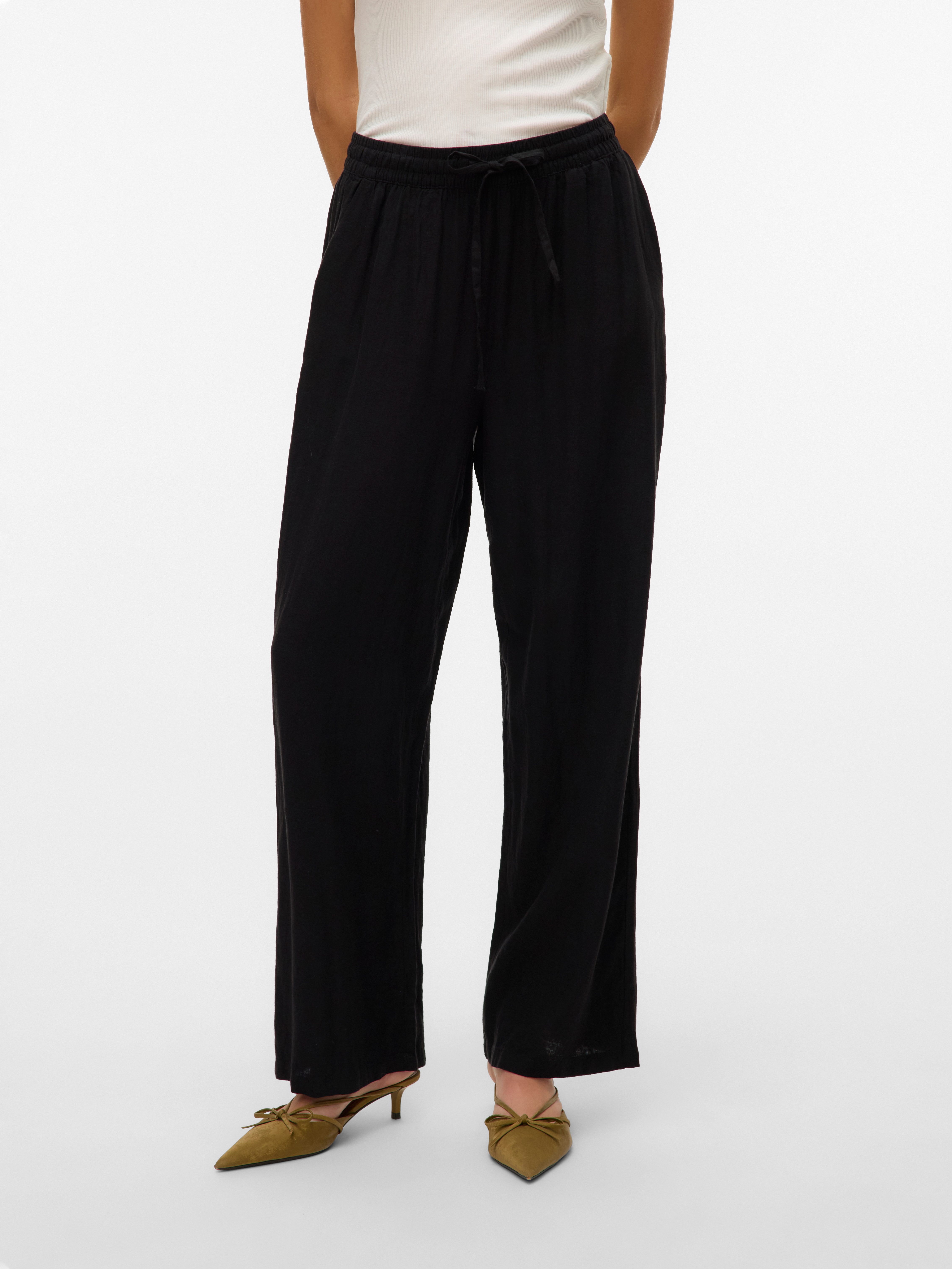 Vero Moda Comfortbroek VMLINN LINEN PANTS WVN NOOS
