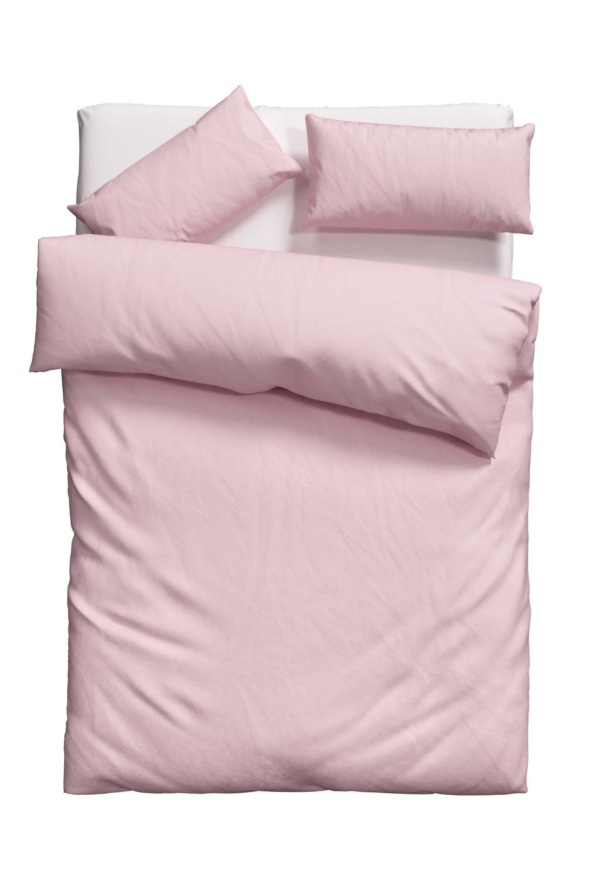 my home Overtrekset Desner Premium kwaliteit, 100 % polyester, zeer zacht, uni, vanaf 135x200 cm