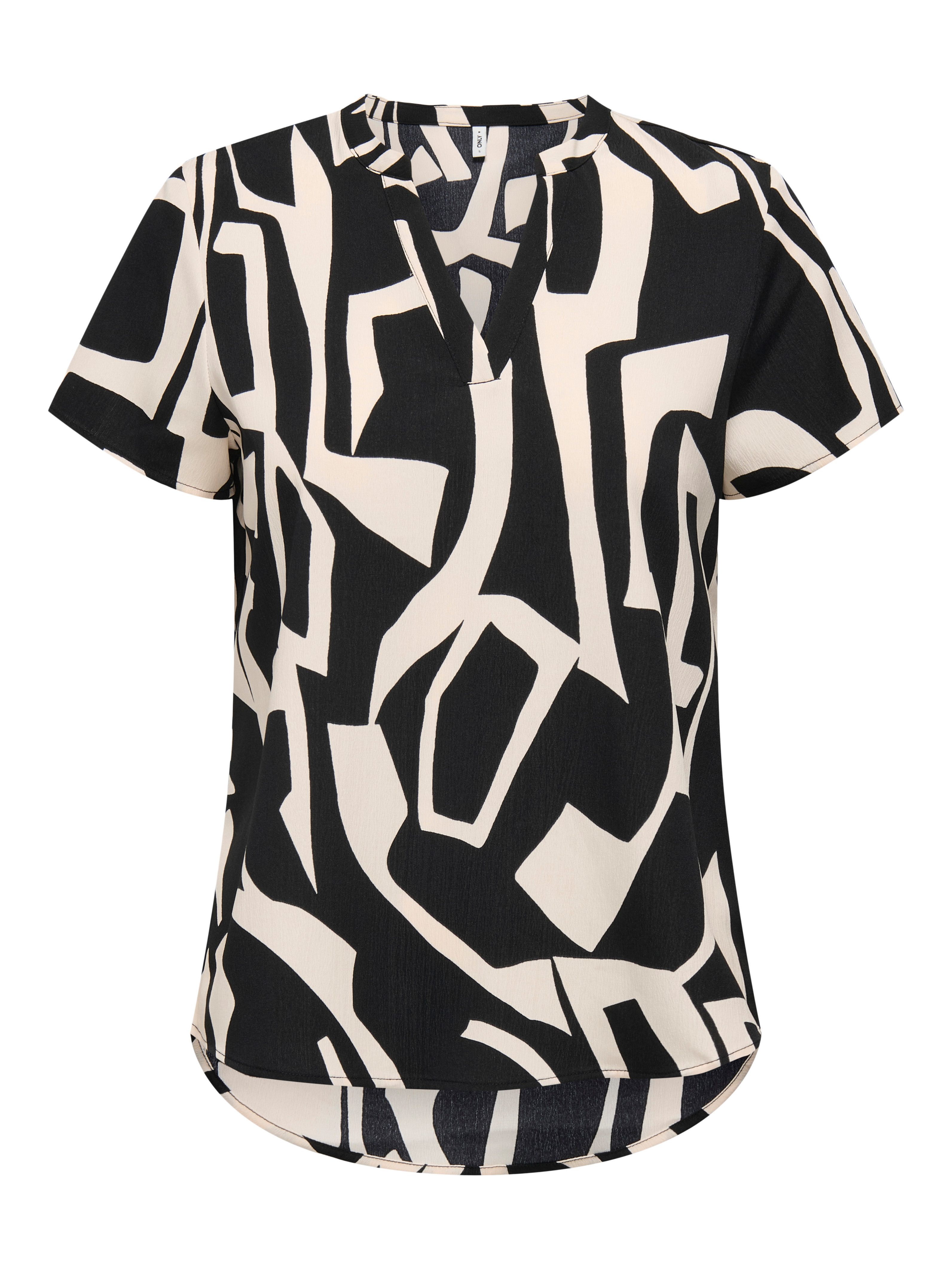 Only Shirt ONLELITE LIFE S/S V-NECK TOP NOOS PTM