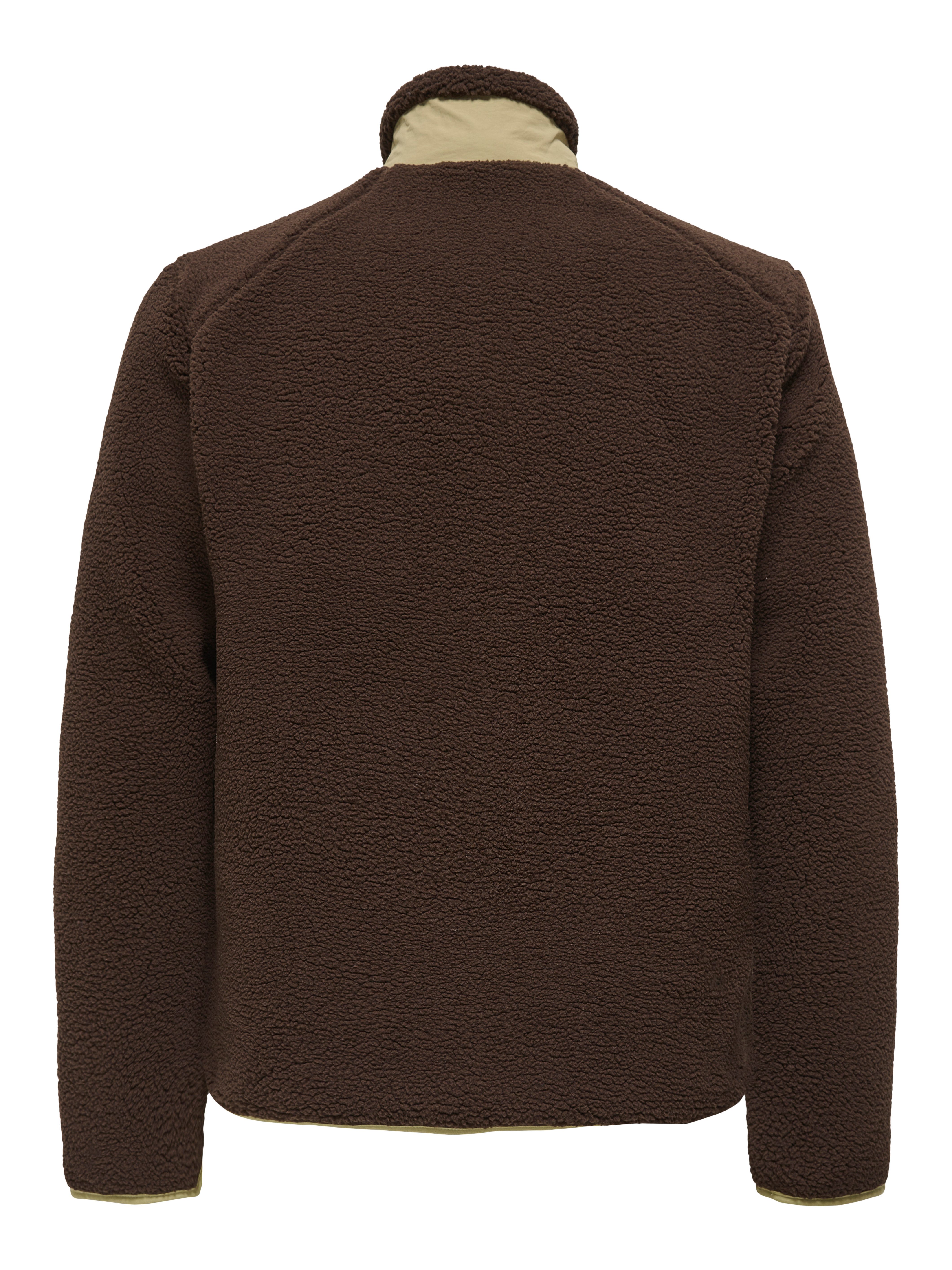ONLY & SONS Gebreid fleecejack ONSDALLAS LIFE SHERPA JACKET OTW VD