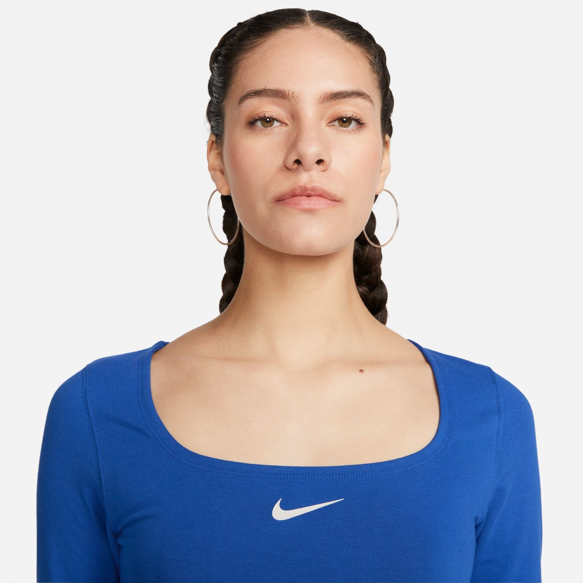 Nike Sportswear Shirt met lange mouwen W NSW LS CROP TOP SW