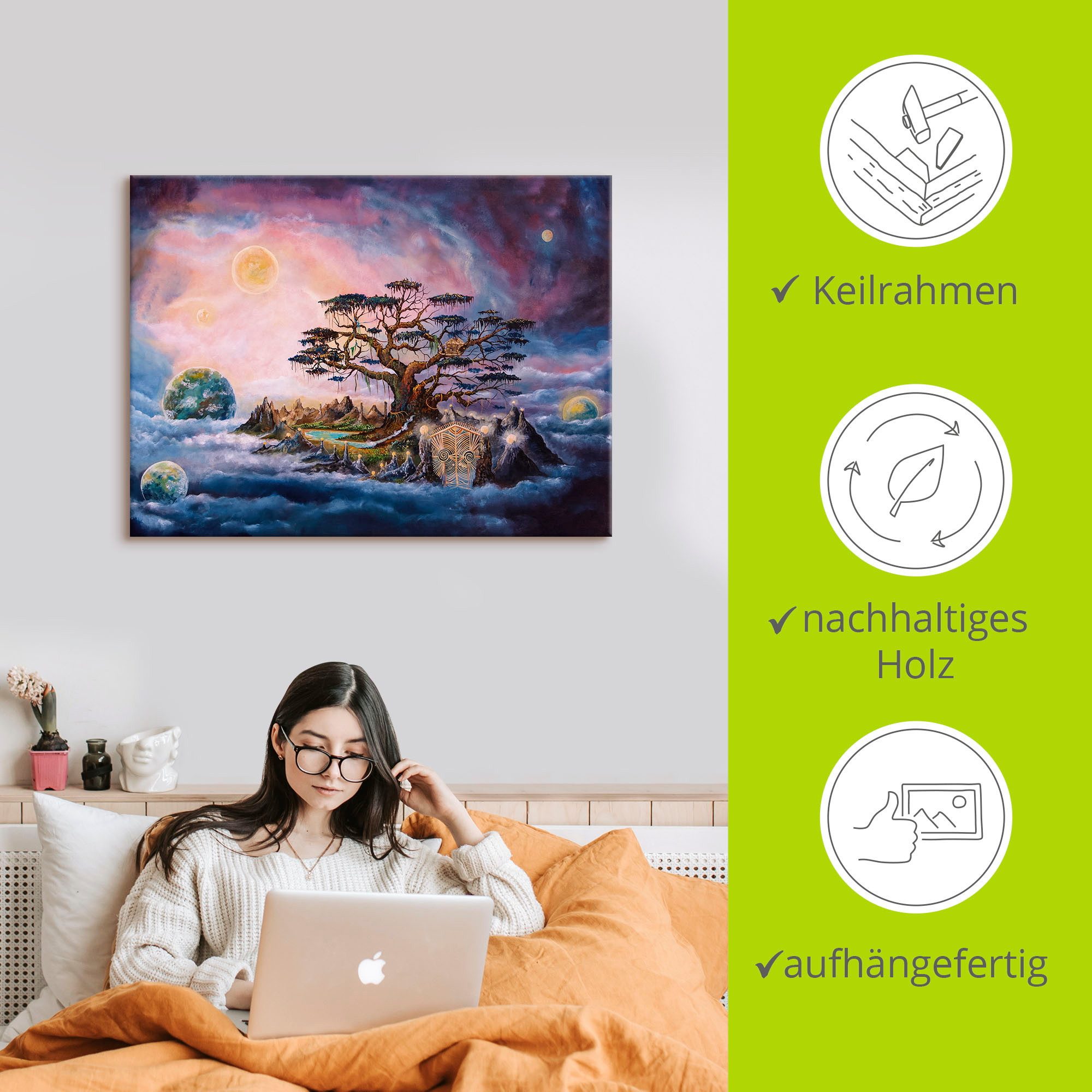 Artland Artprint De wereldwachters als artprint op linnen, poster in verschillende formaten maten