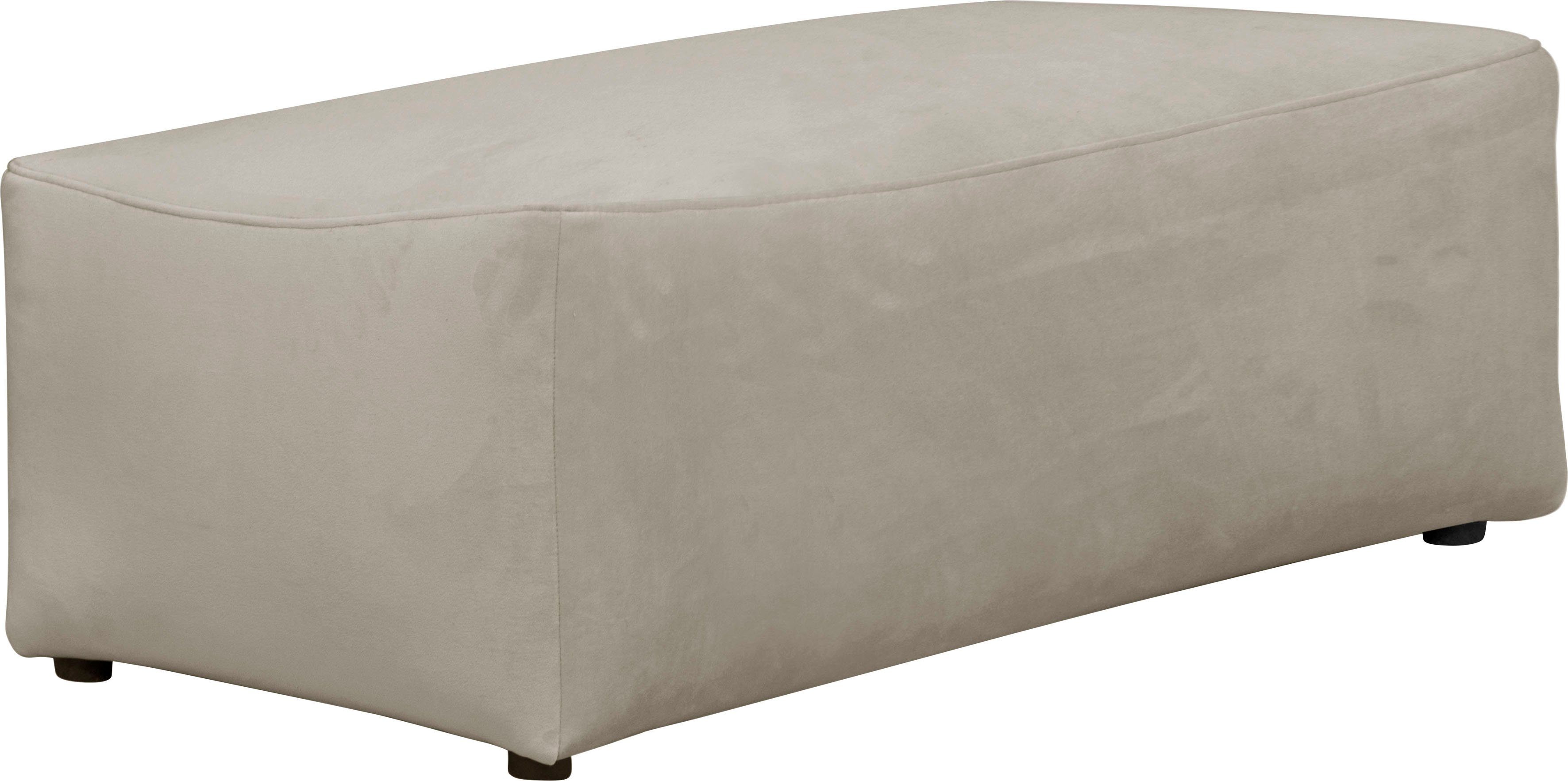 LeGer Home by Lena Gercke Hocker YANI zitpoef met golfondersteuning, afmetingen B/D/H: 126/65/46 cm