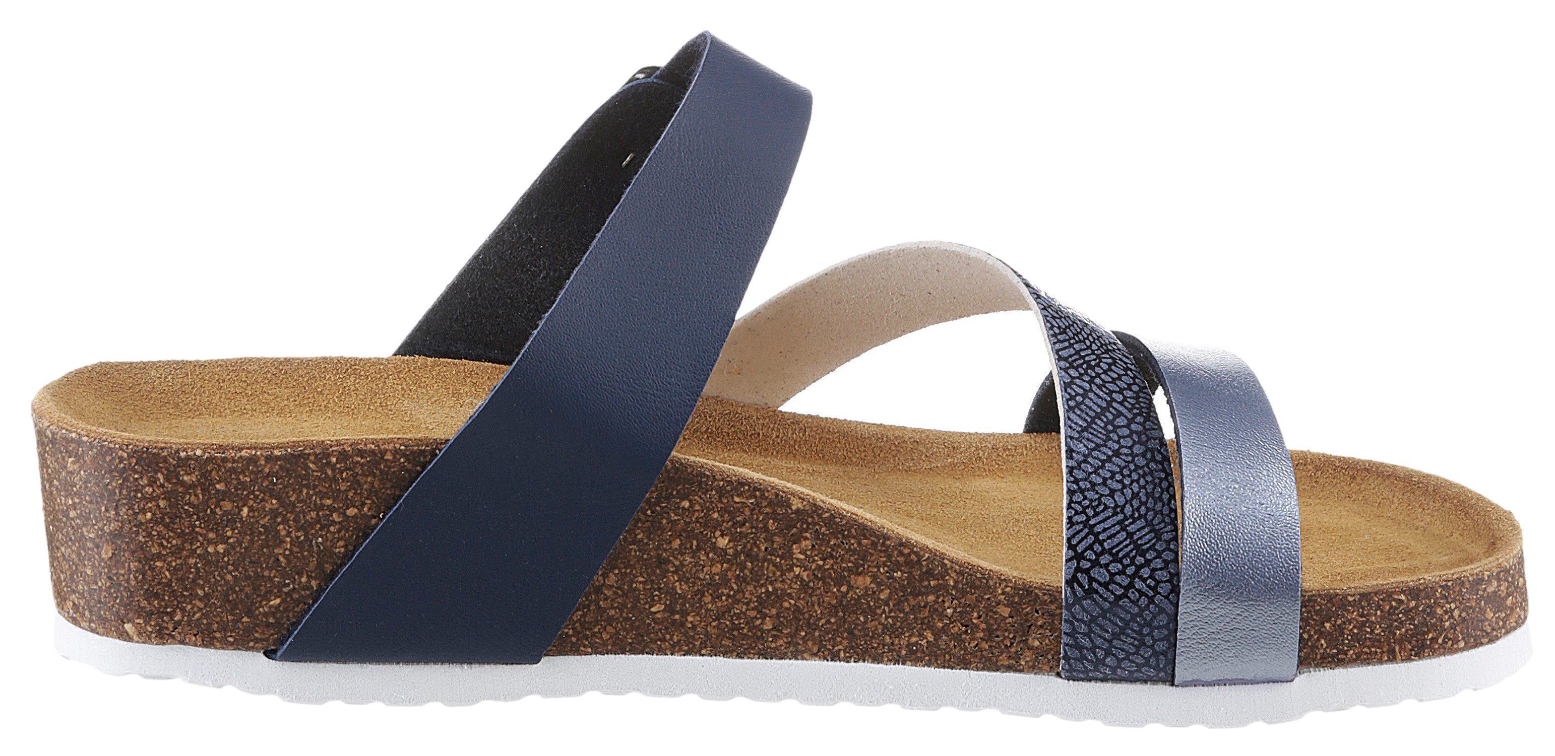 Aniston SHOES Slippers , sleehak, zomerschoen, slippers met gespsluiting