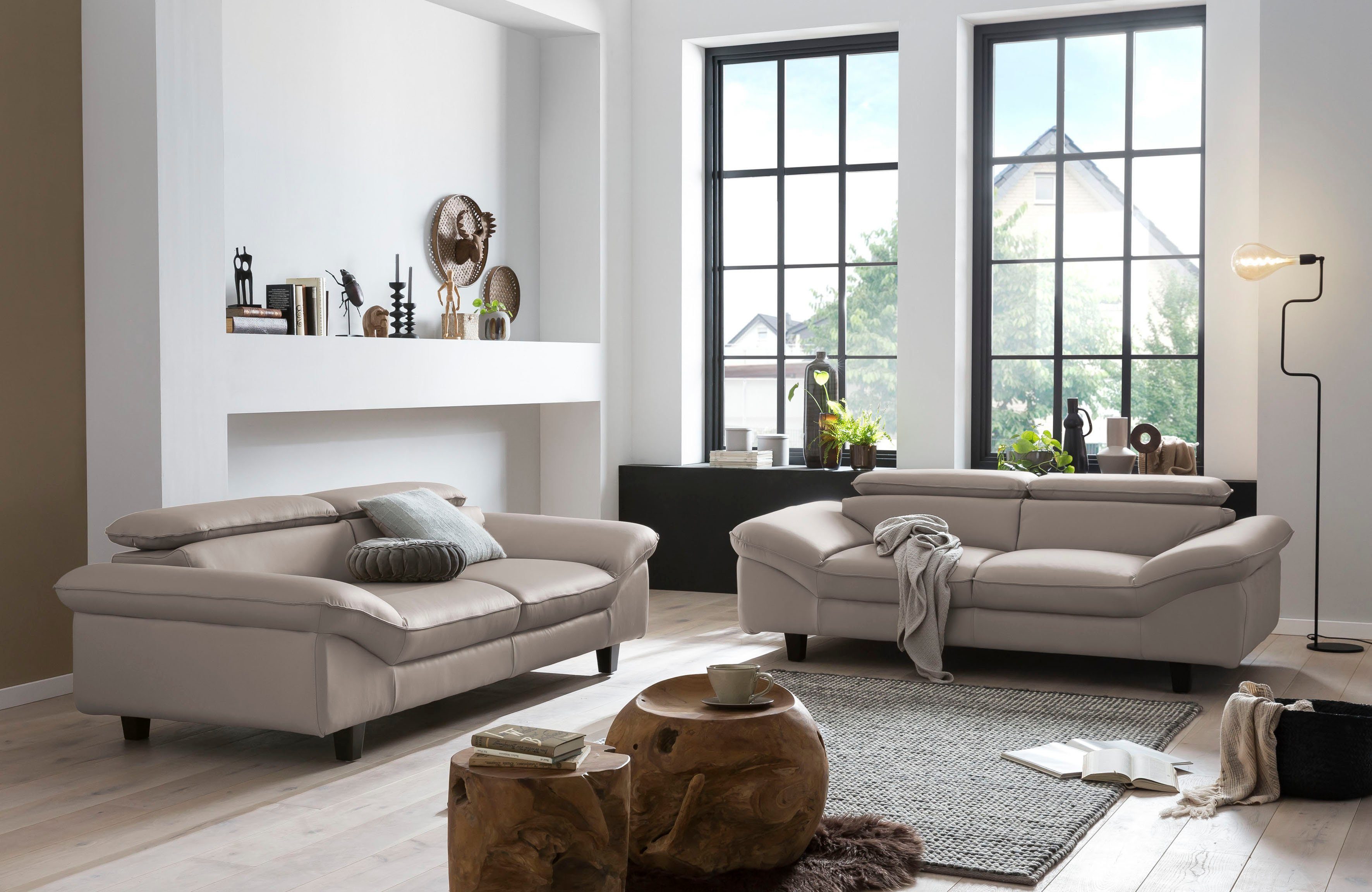Home affaire 2-zitsbank Piloot Big-sofa met verstelbare rugleuning